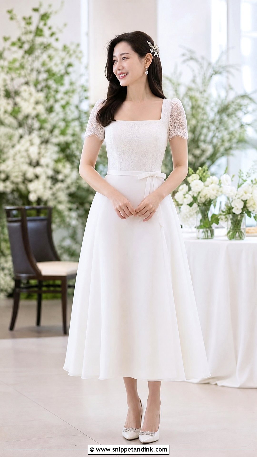 Son Ye Jin Short Sleeve Wedding Dress - Snippet and Ink - 20 Son Ye Jin Wedding Dress Ideas
