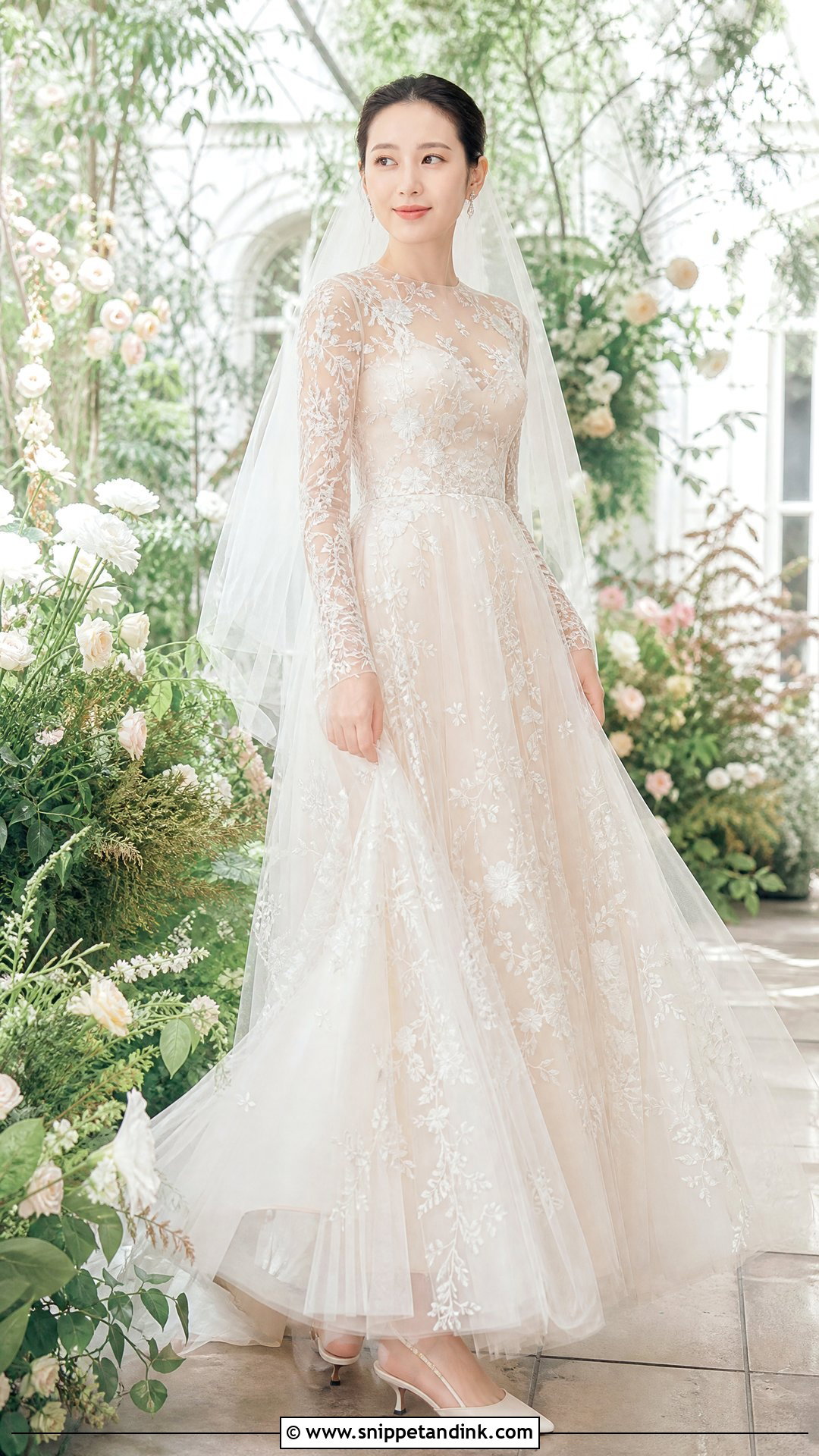 Son Ye Jin Valentino Sheer Tulle Wedding Dress - Snippet and Ink - 20 Son Ye Jin Wedding Dress Ideas