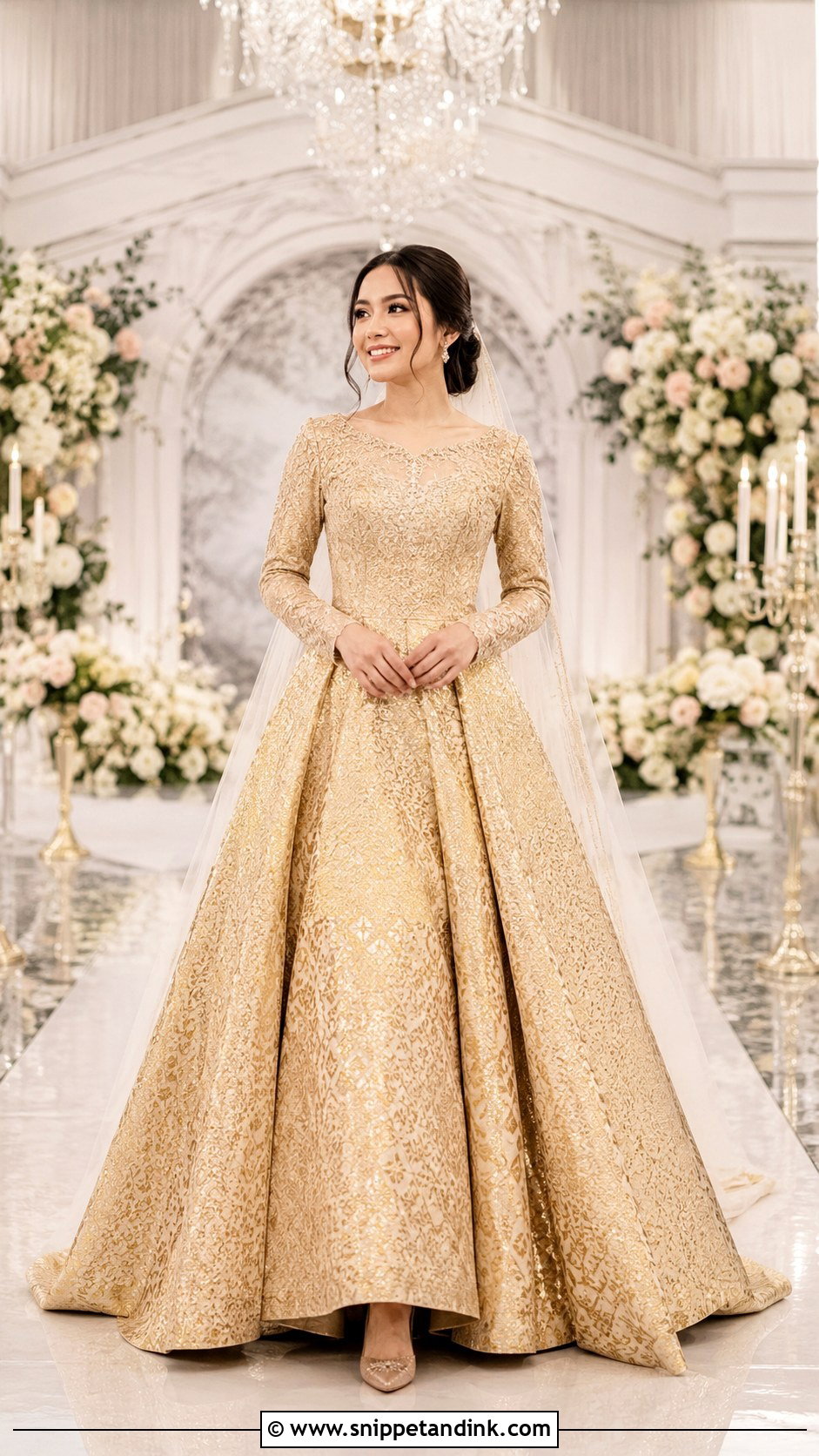 Songket Ballgown Wedding Dress - Snippet and Ink - 30 Songket Wedding Dress Ideas
