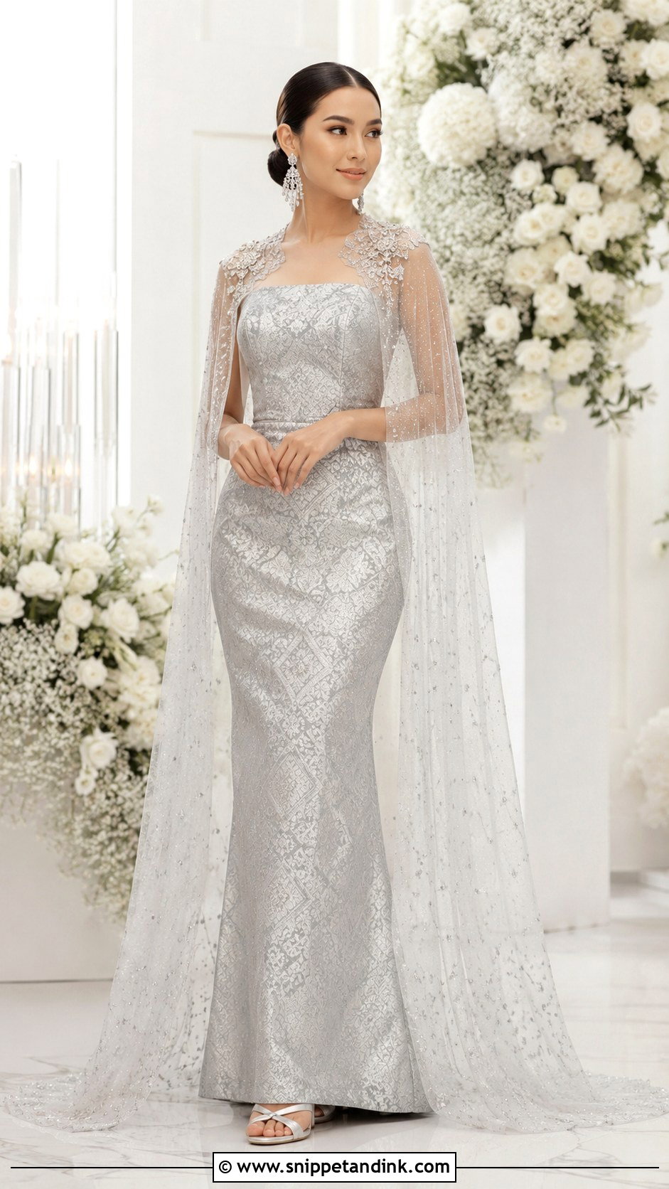 Songket Cape Wedding Dress - Snippet and Ink - 30 Songket Wedding Dress Ideas