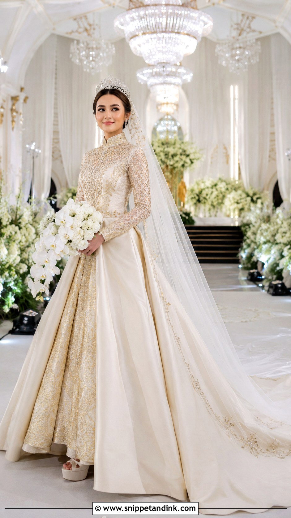 Songket Princess Wedding Gown - Snippet and Ink - 20 Modern Songket Wedding Dress Ideas