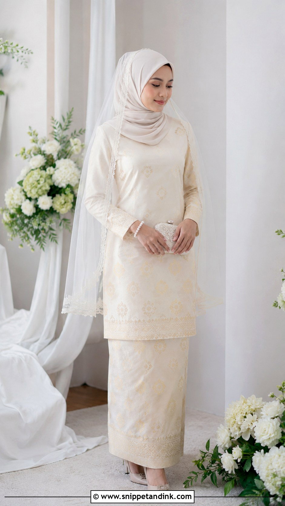 Songket Wedding Dress For Nikah - Snippet and Ink - 25 Malay Songket Wedding Dress Ideas