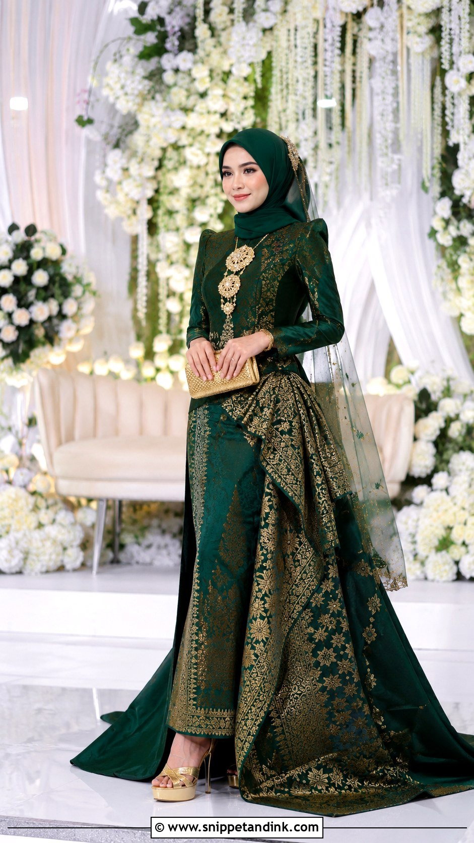 Songket Wedding Dress For Reception - Snippet and Ink - 25 Malay Songket Wedding Dress Ideas