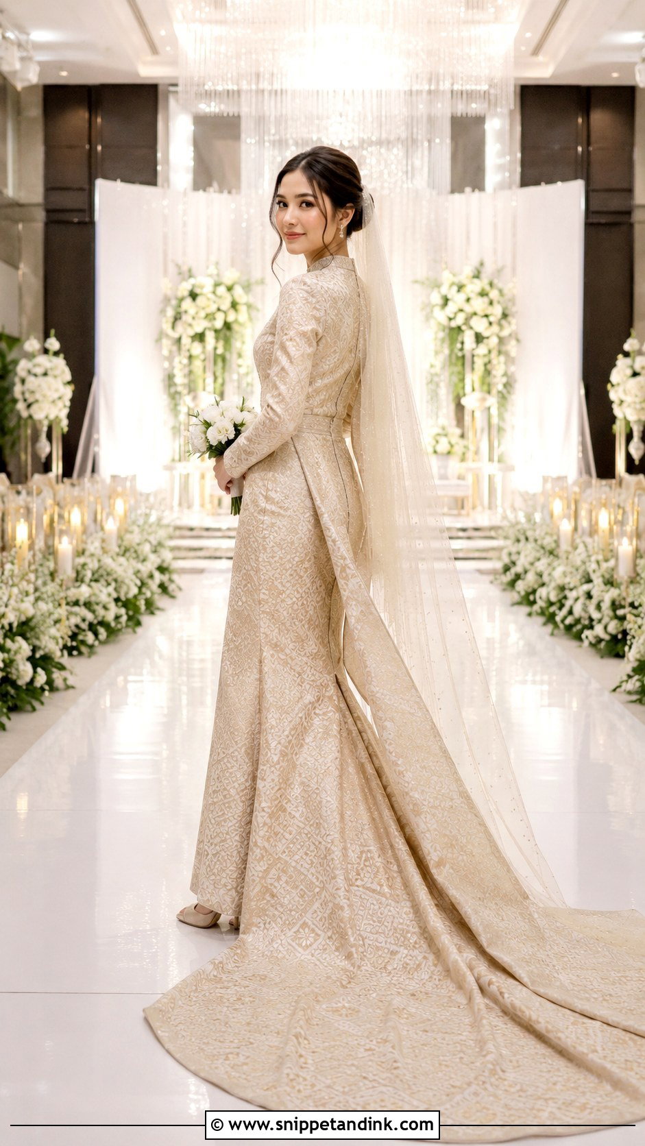 Songket Wedding Dress With Train - Snippet and Ink - 30 Songket Wedding Dress Ideas