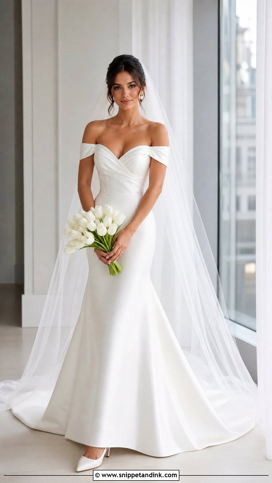Sophia Tolli Blythe Satin Fit And Flare Wedding Dress - Snippet and Ink - 20 Sophia Tolli Wedding Dresses