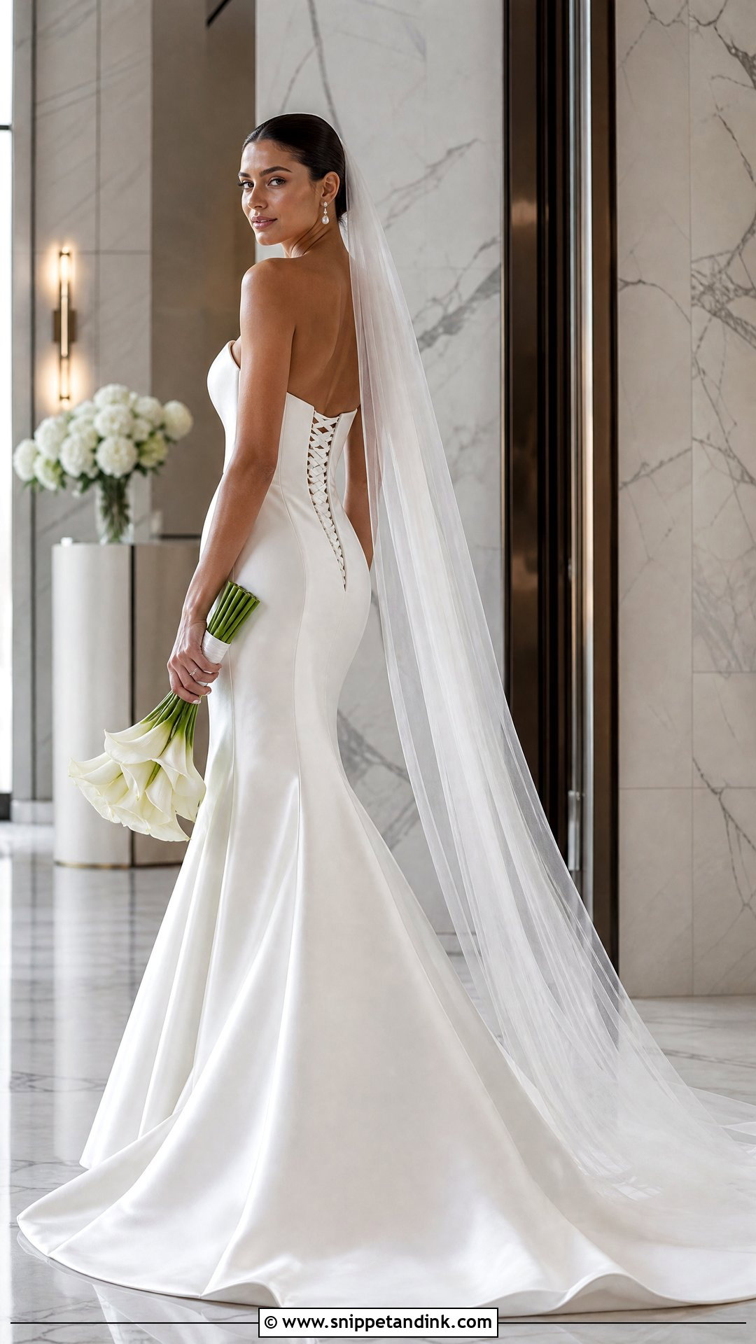 Sophia Tolli Priya Satin Fit And Flare Wedding Dress - Snippet and Ink - 20 Sophia Tolli Wedding Dresses