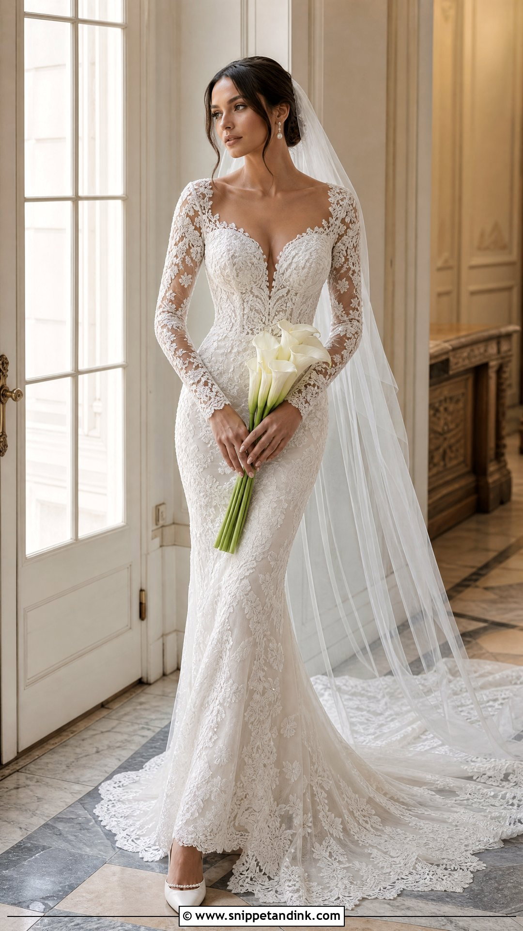 Sophia Tolli Valora Long Sleeve Mermaid Wedding Dress - Snippet and Ink - 20 Sophia Tolli Wedding Dresses
