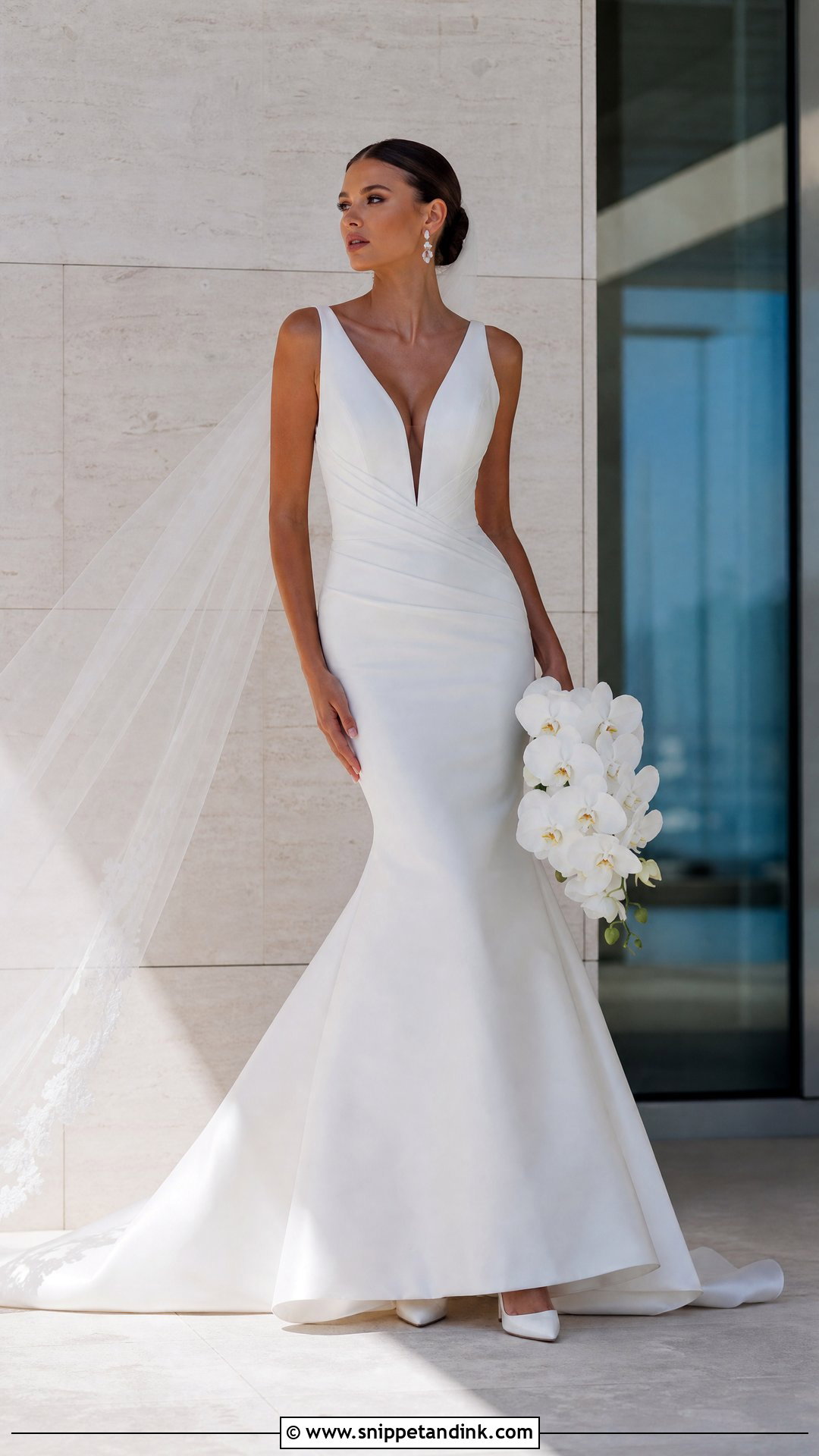 Sophia Tolli Vanessa V Neck Mermaid Wedding Dress - Snippet and Ink - 20 Sophia Tolli Wedding Dresses