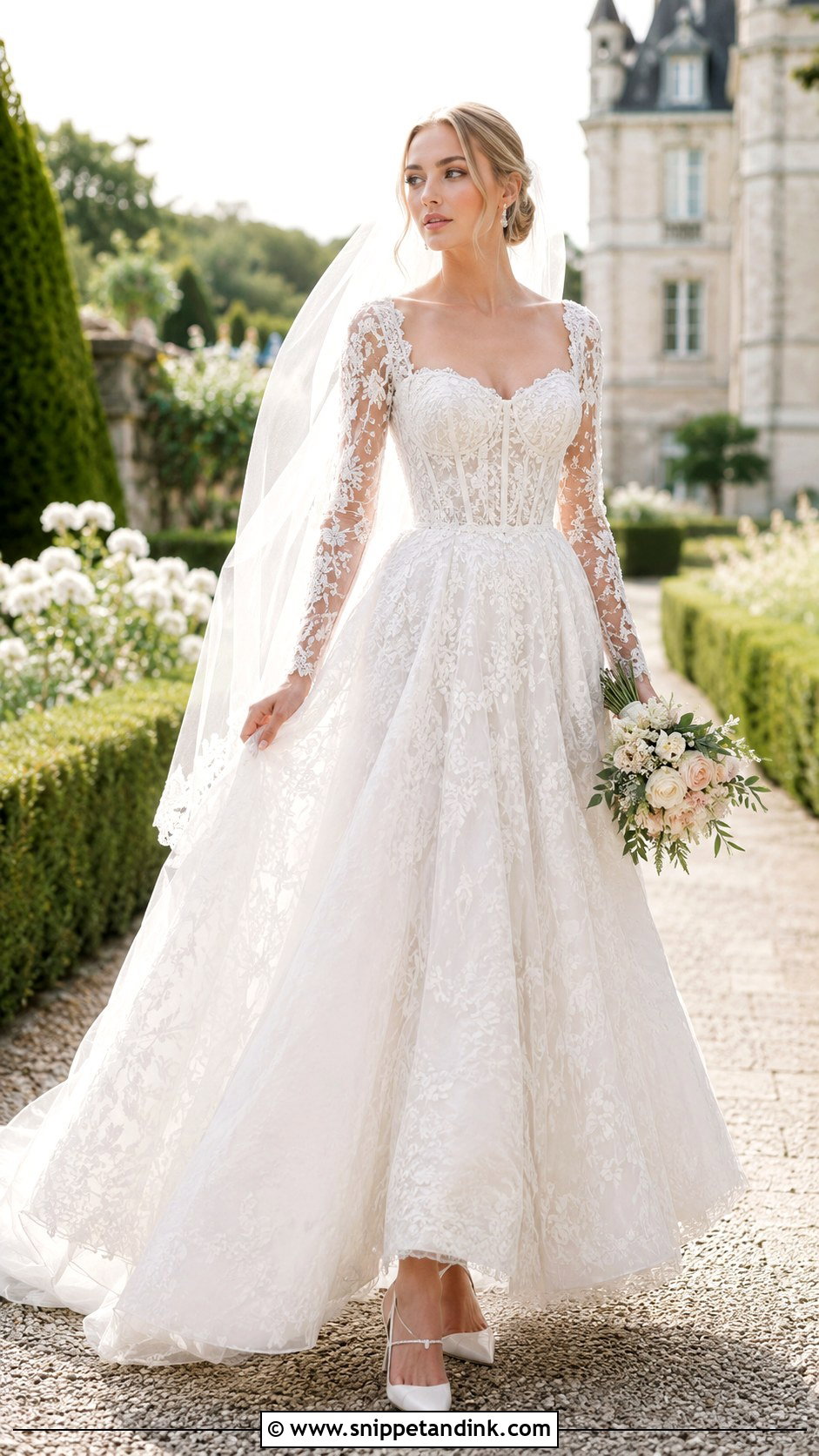 Sophie Turner Wedding Dress - Snippet and Ink - 30 Celebrity Wedding Dresses