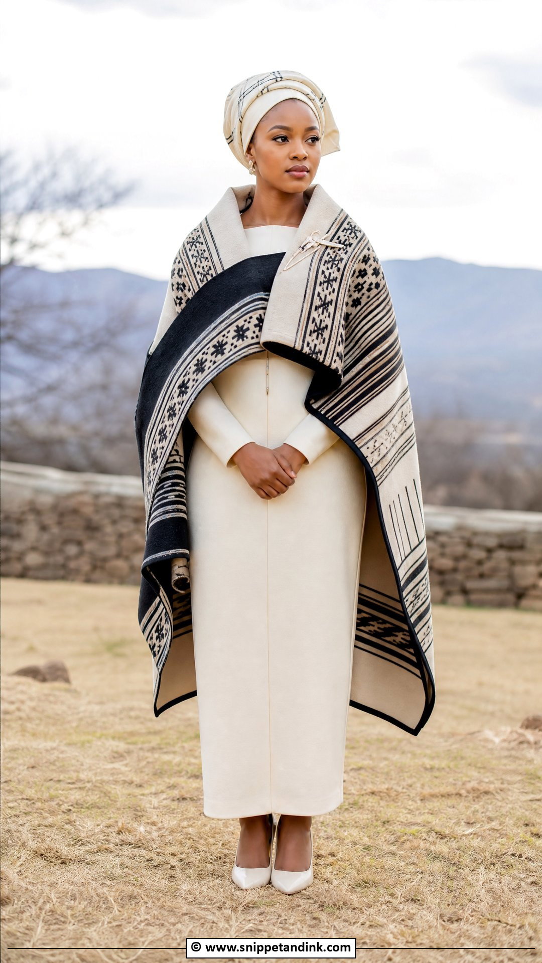 Sotho Blanket Makoti Outfit - Snippet and Ink - 35 Makoti Attire Ideas