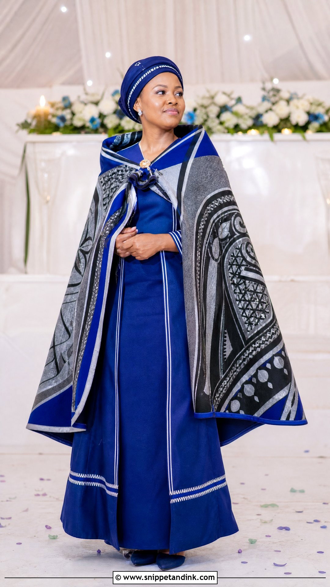 Sotho Traditional Wedding Dress With Basotho Blanket - Snippet and Ink - 20 Sotho Traditional Wedding Dresses
