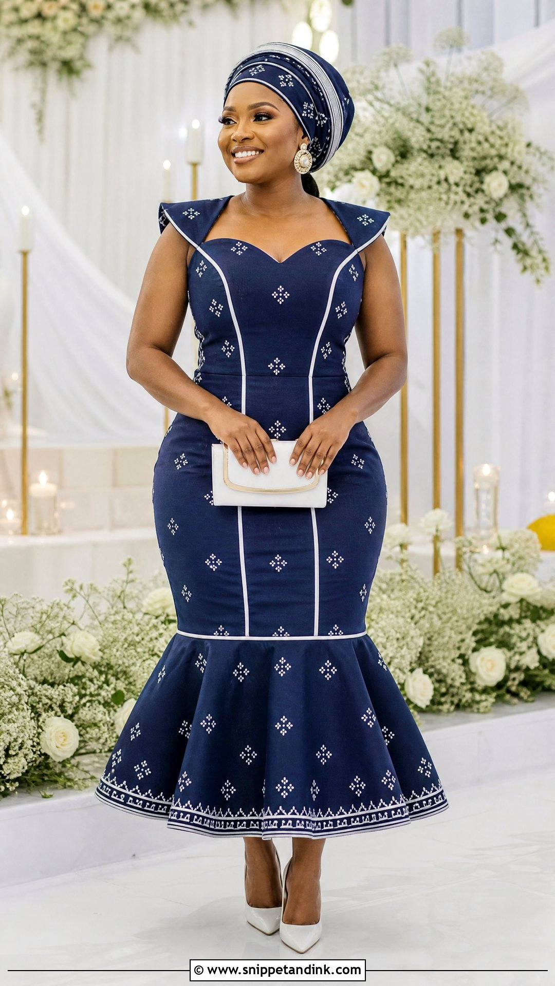 Sotho Traditional Wedding Mermaid Dress - Snippet and Ink - 20 Sotho Traditional Wedding Dresses
