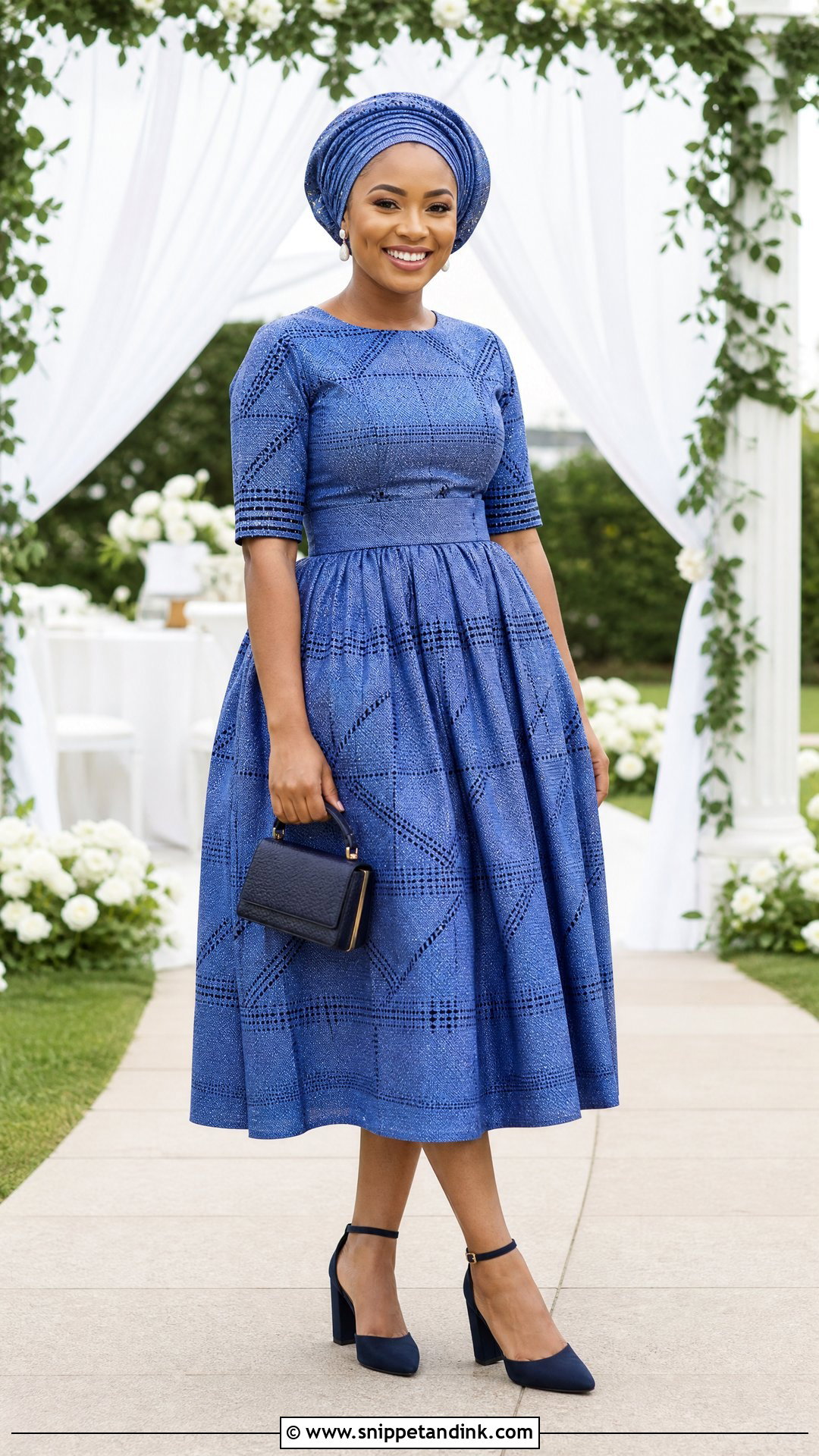 Sotho Traditional Wedding Midi Dress - Snippet and Ink - 20 Sotho Traditional Wedding Dresses