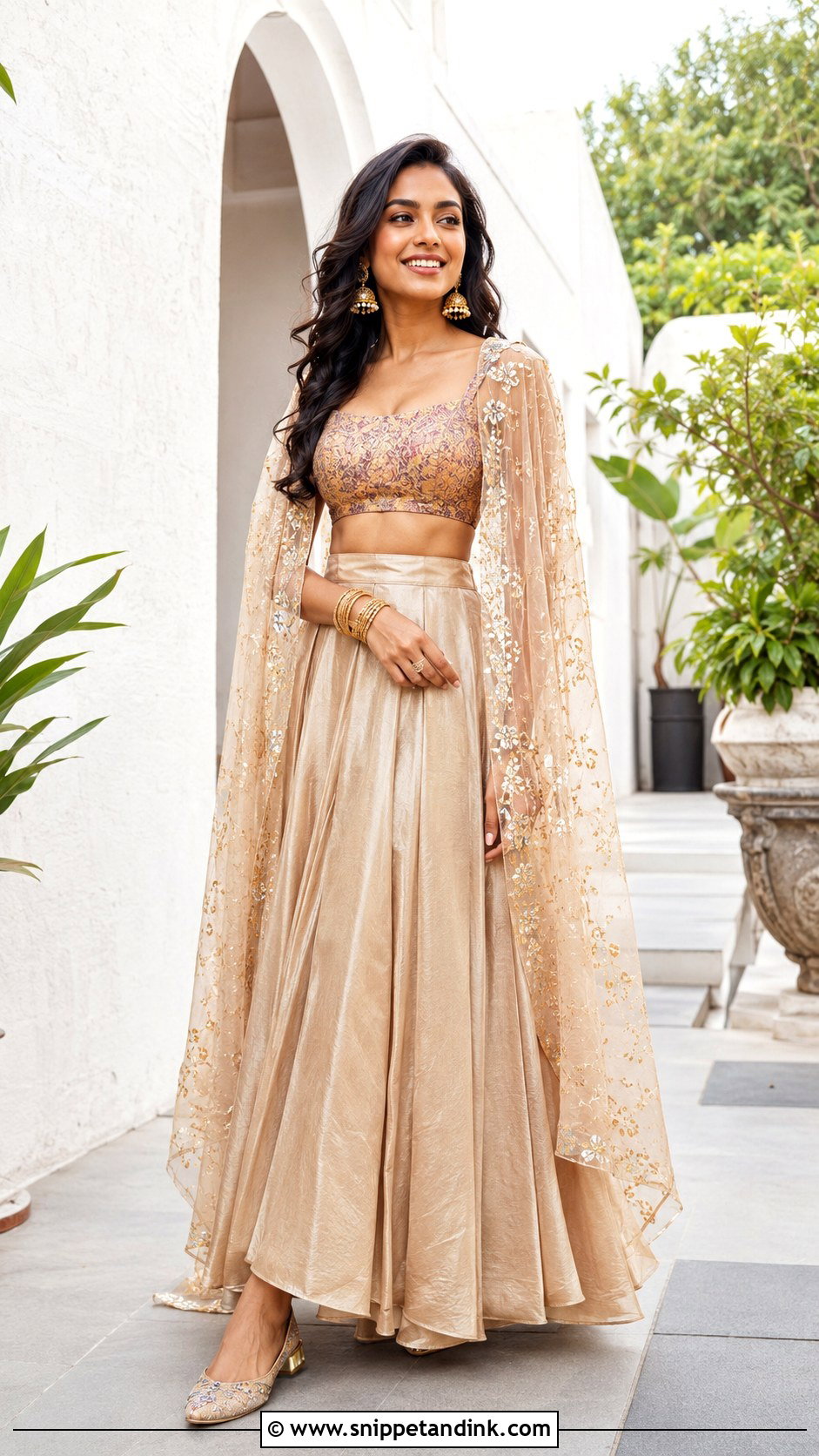 South Indian Modern Fusion Outfit - Snippet and Ink - 25 South Indian Attire Ideas