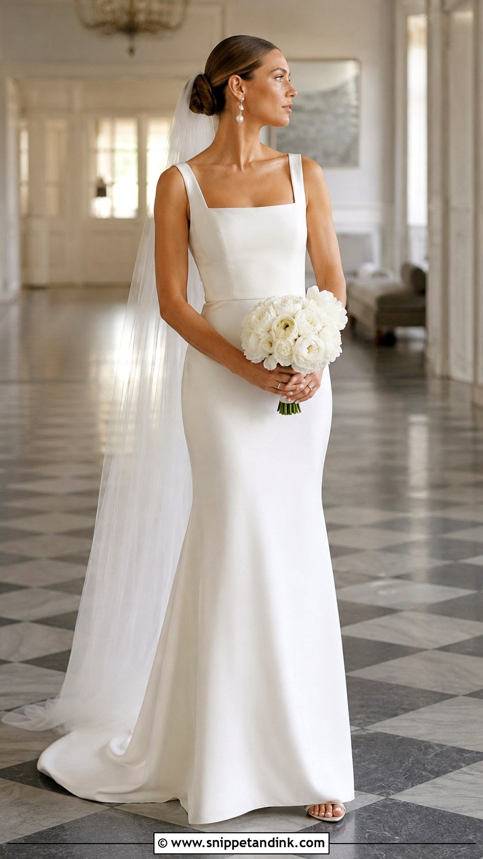 Southern Crepe Wedding Dress - Snippet and Ink - 25 Southern Wedding Dress Ideas