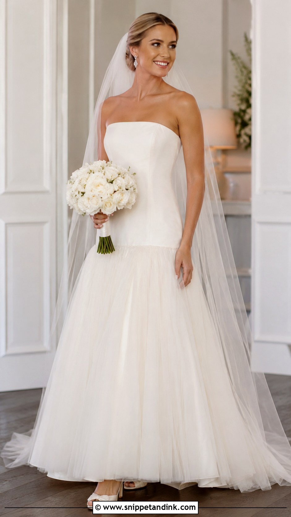 Southern Drop Waist Wedding Dress - Snippet and Ink - 25 Southern Wedding Dress Ideas