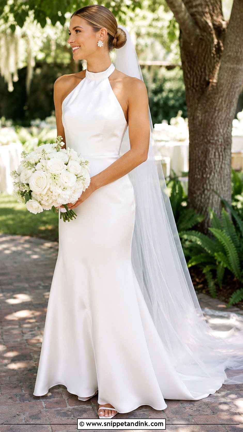 Southern Halter Wedding Dress - Snippet and Ink - 25 Southern Wedding Dress Ideas