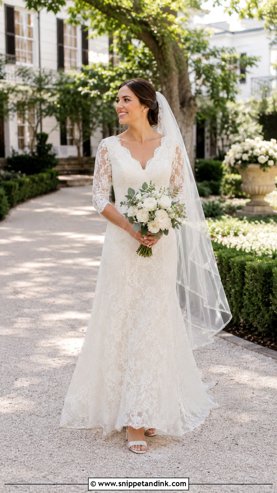 Southern Lace Wedding Dress - Snippet and Ink - 20 American Wedding Dress Ideas