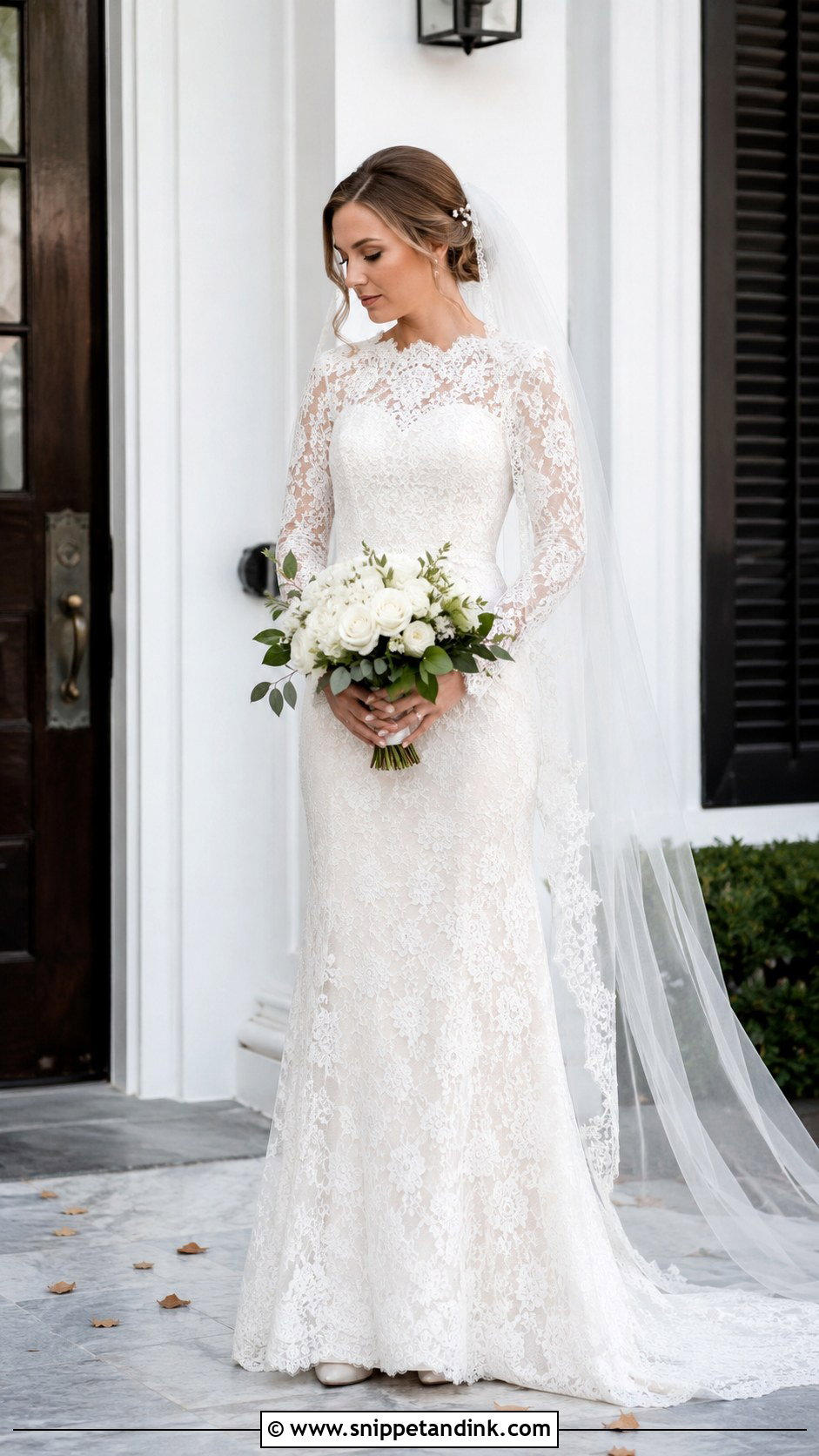 Southern Long Sleeve Lace Wedding Dress - Snippet and Ink - 25 Southern Wedding Dress Ideas