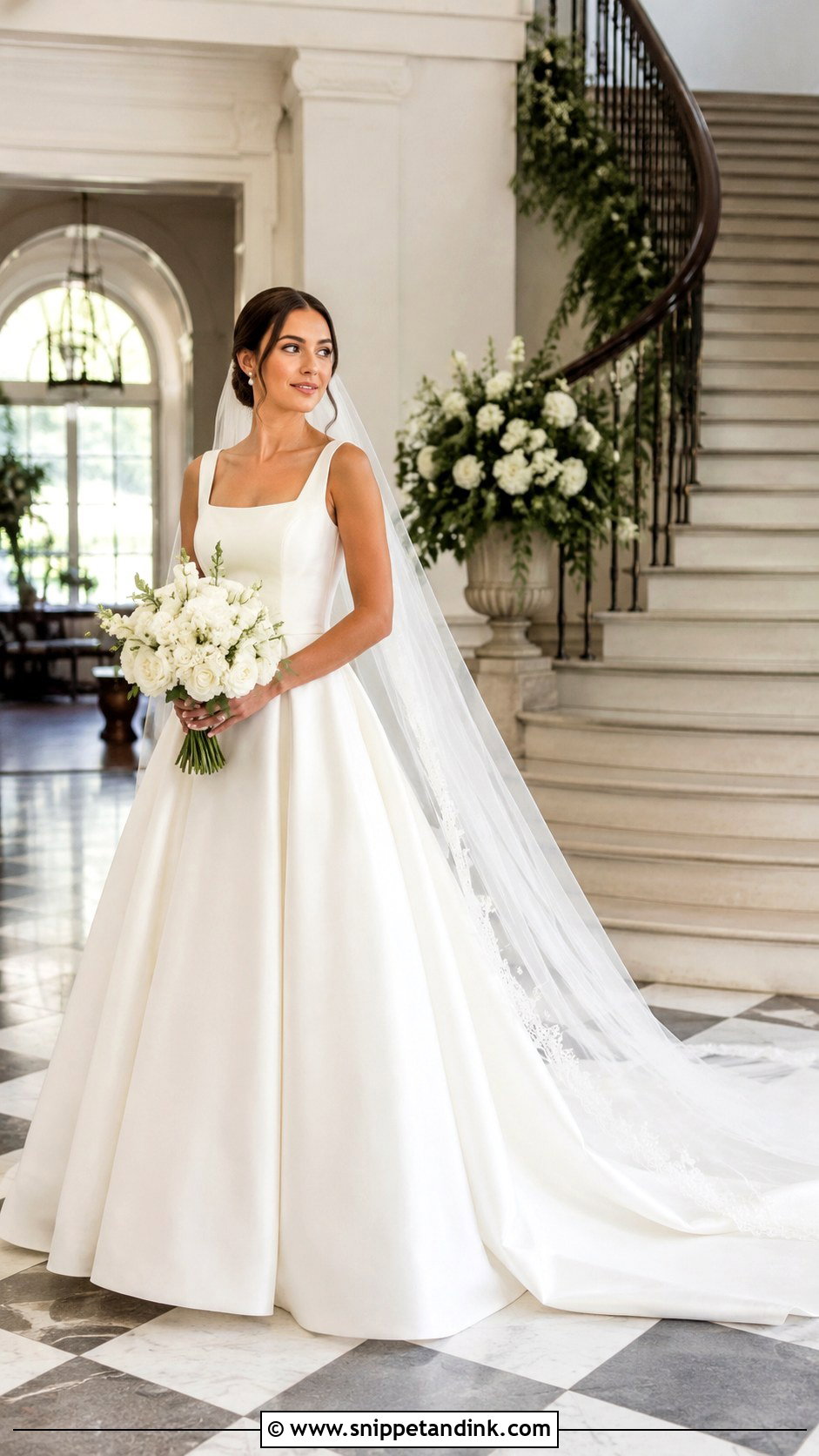 Southern Satin Ball Gown Wedding Dress - Snippet and Ink - 25 Southern Wedding Dress Ideas