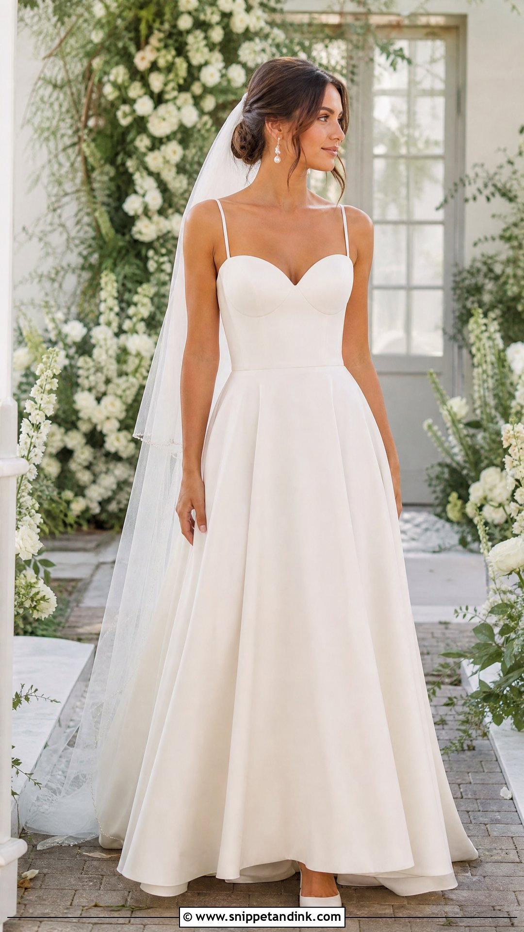 Spaghetti Strap A Line Wedding Dress - Snippet and Ink - 20 Wedding Dress Straps Ideas