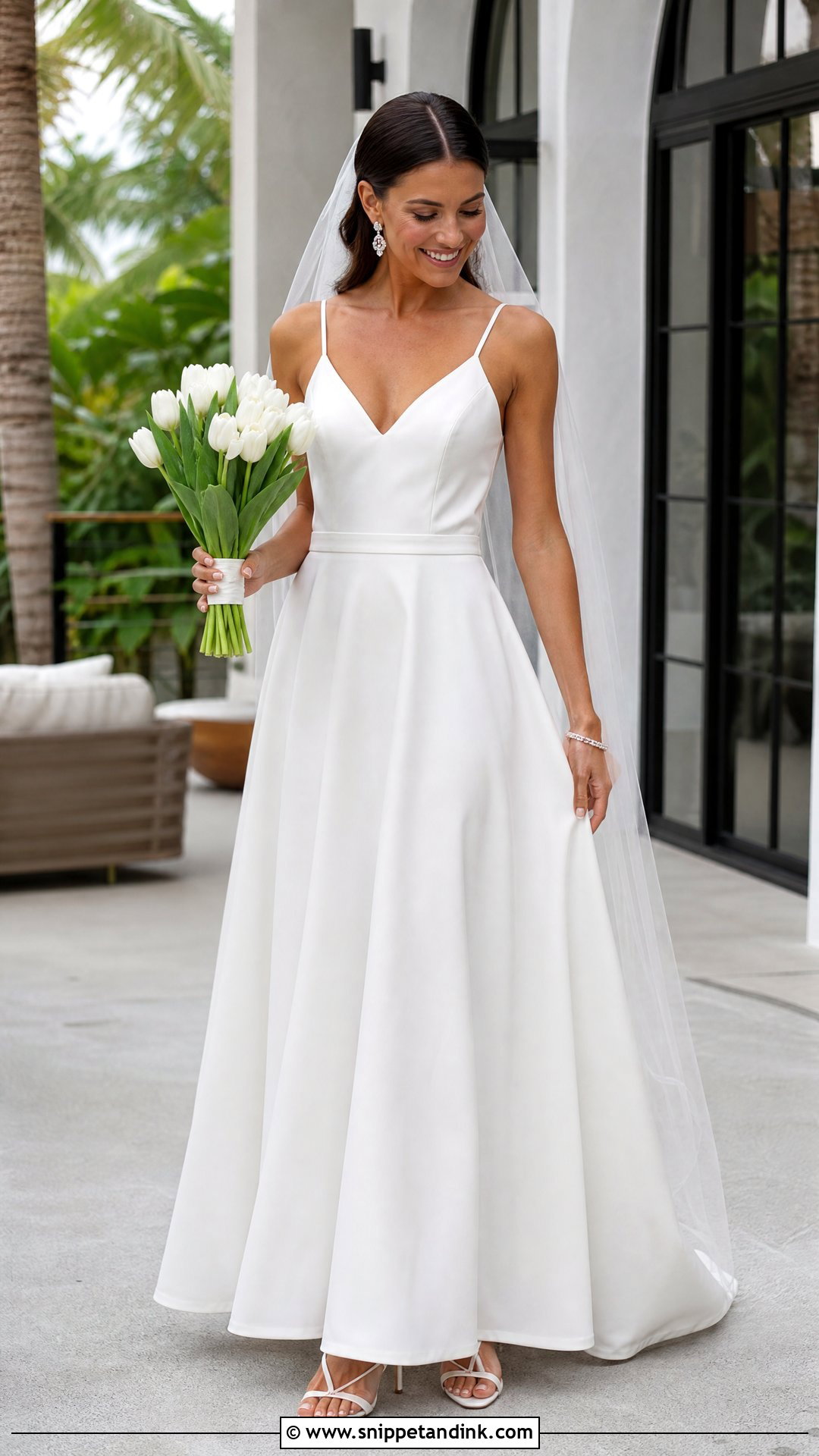 Spaghetti Strap A Line Wedding Dress - Snippet and Ink - 20 Simple Aline Wedding Dress Ideas