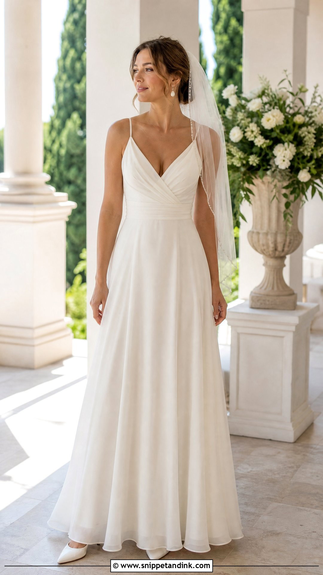 Spaghetti Strap A Line Wedding Dress - Snippet and Ink - 20 Strap Wedding Dress Ideas