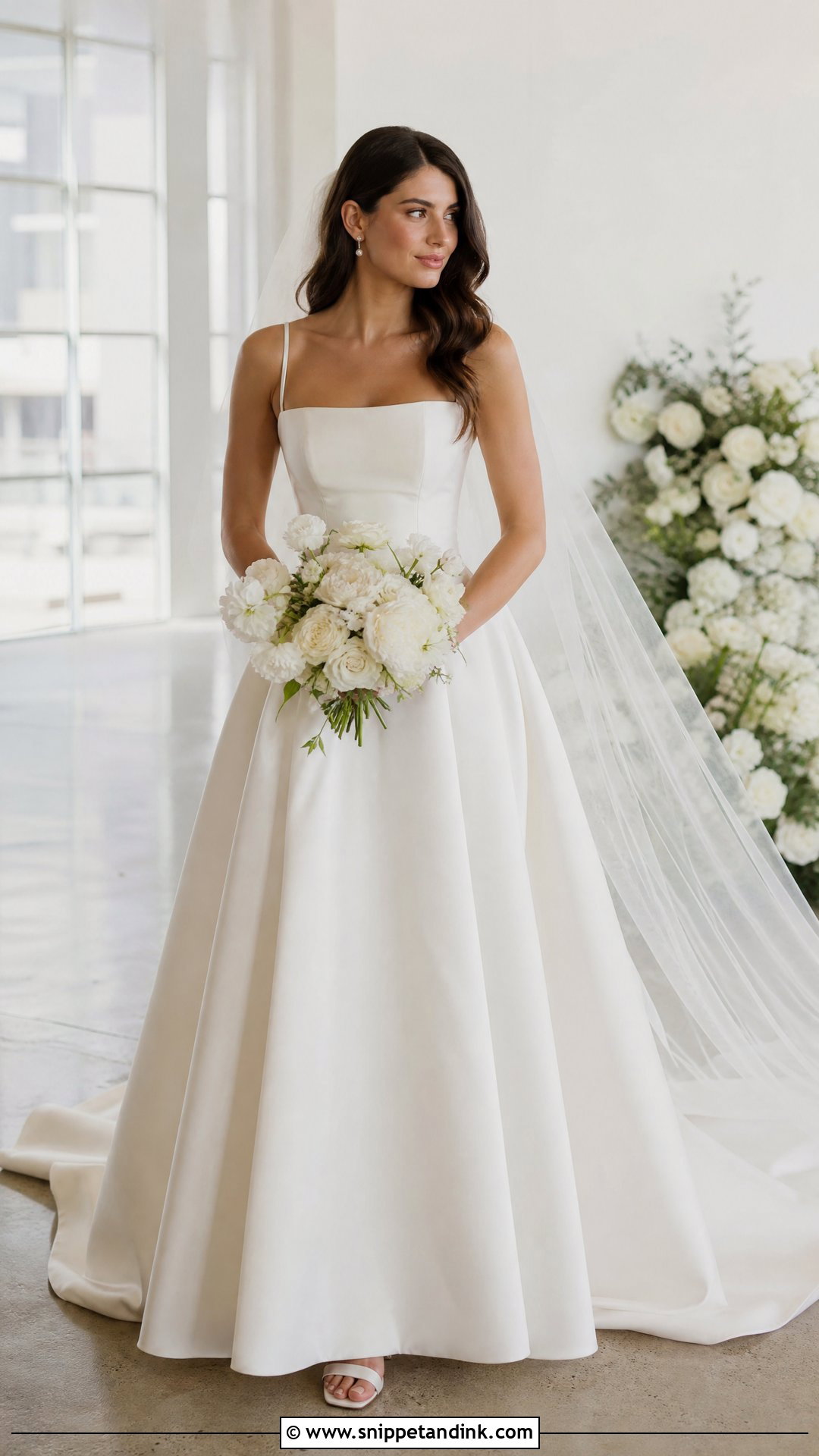 Spaghetti Strap Ball Gown Wedding Dress - Snippet and Ink - 20 Simple Ball Gown Wedding Dress Ideas