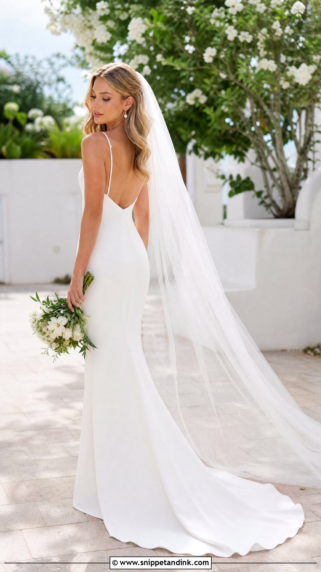 Spaghetti Strap Fitted Wedding Dress - Snippet and Ink - 20 Tight Fitted Wedding Dress Ideas