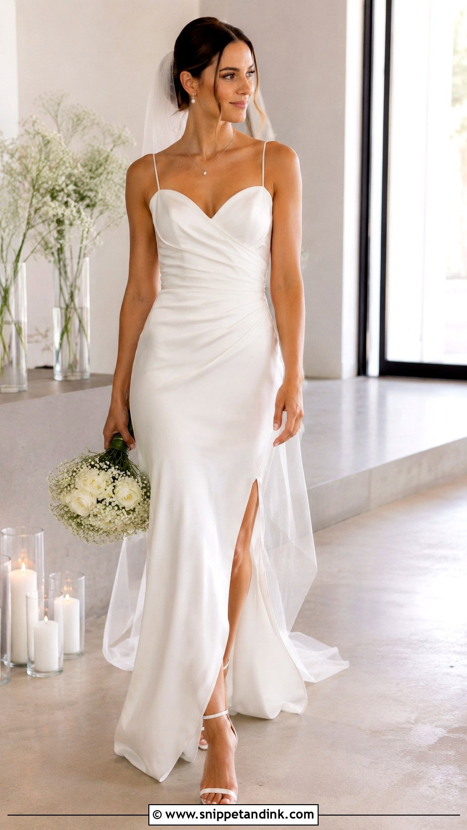 Spaghetti Strap Heart Shaped Wedding Dress - Snippet and Ink - 20 Heart Shaped Wedding Dress Ideas