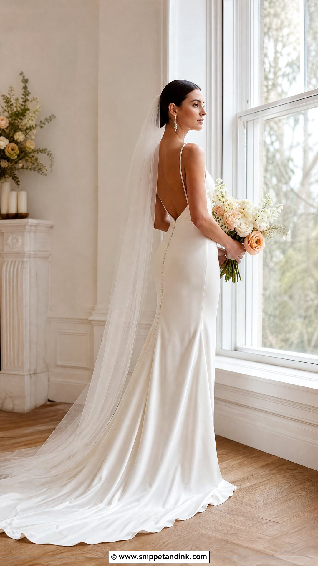 Spaghetti Strap Serpentina Wedding Gown - Snippet and Ink - 20 Serpentina Wedding Gown Ideas