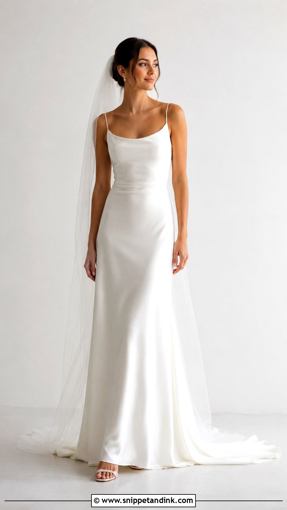 Spaghetti Strap Simple Wedding Dress - Snippet and Ink - 30 Spaghetti Strap Wedding Dress Ideas