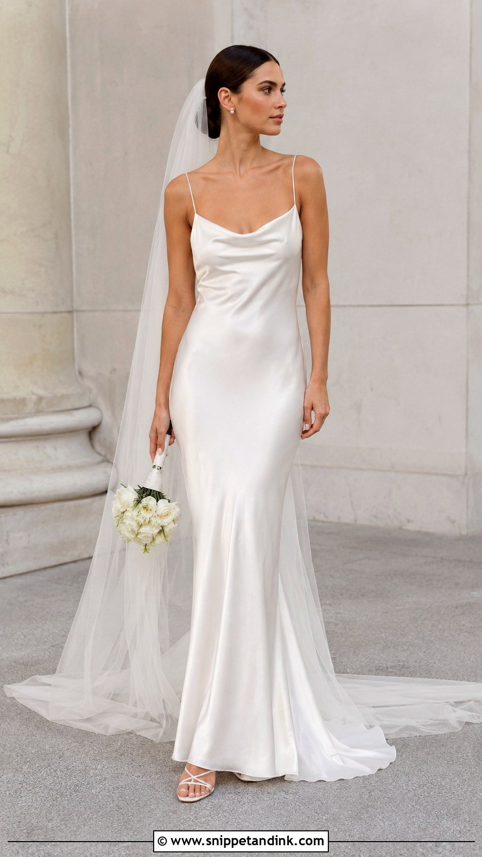 Spaghetti Strap Slip Wedding Dress - Snippet and Ink - 30 Spaghetti Strap Wedding Dress Ideas
