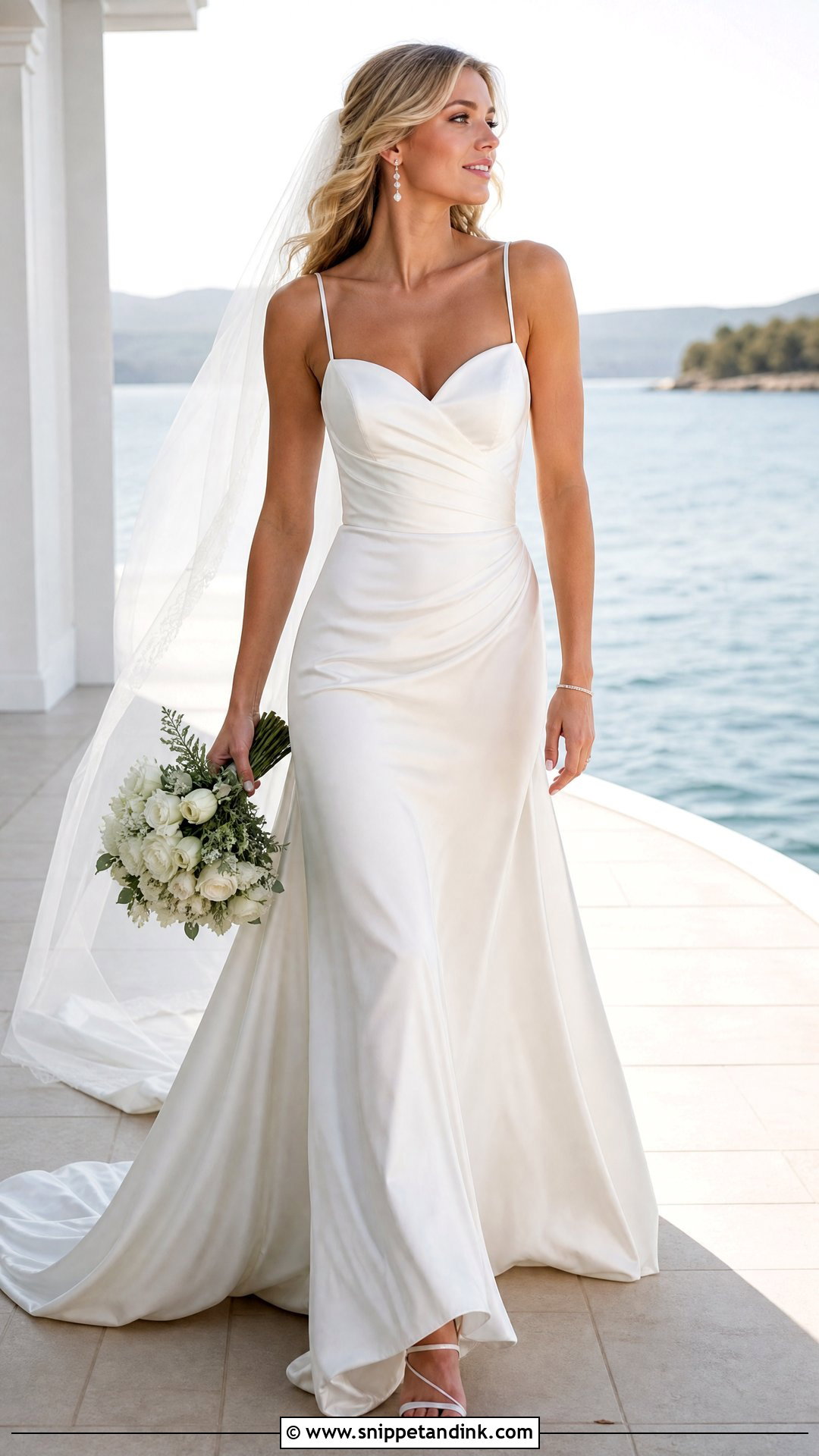 Spaghetti Strap Sweetheart Wedding Dress - Snippet and Ink - 20 Sweetheart Neck Wedding Dress Ideas