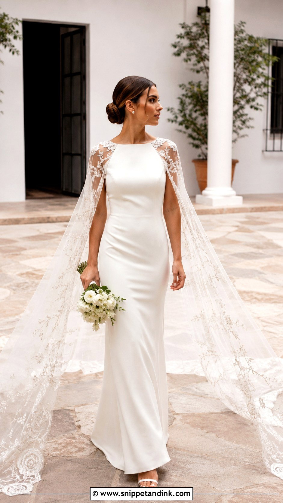 Spanish Cape Wedding Dress - Snippet and Ink - 25 Spanish Style Wedding Dress Ideas