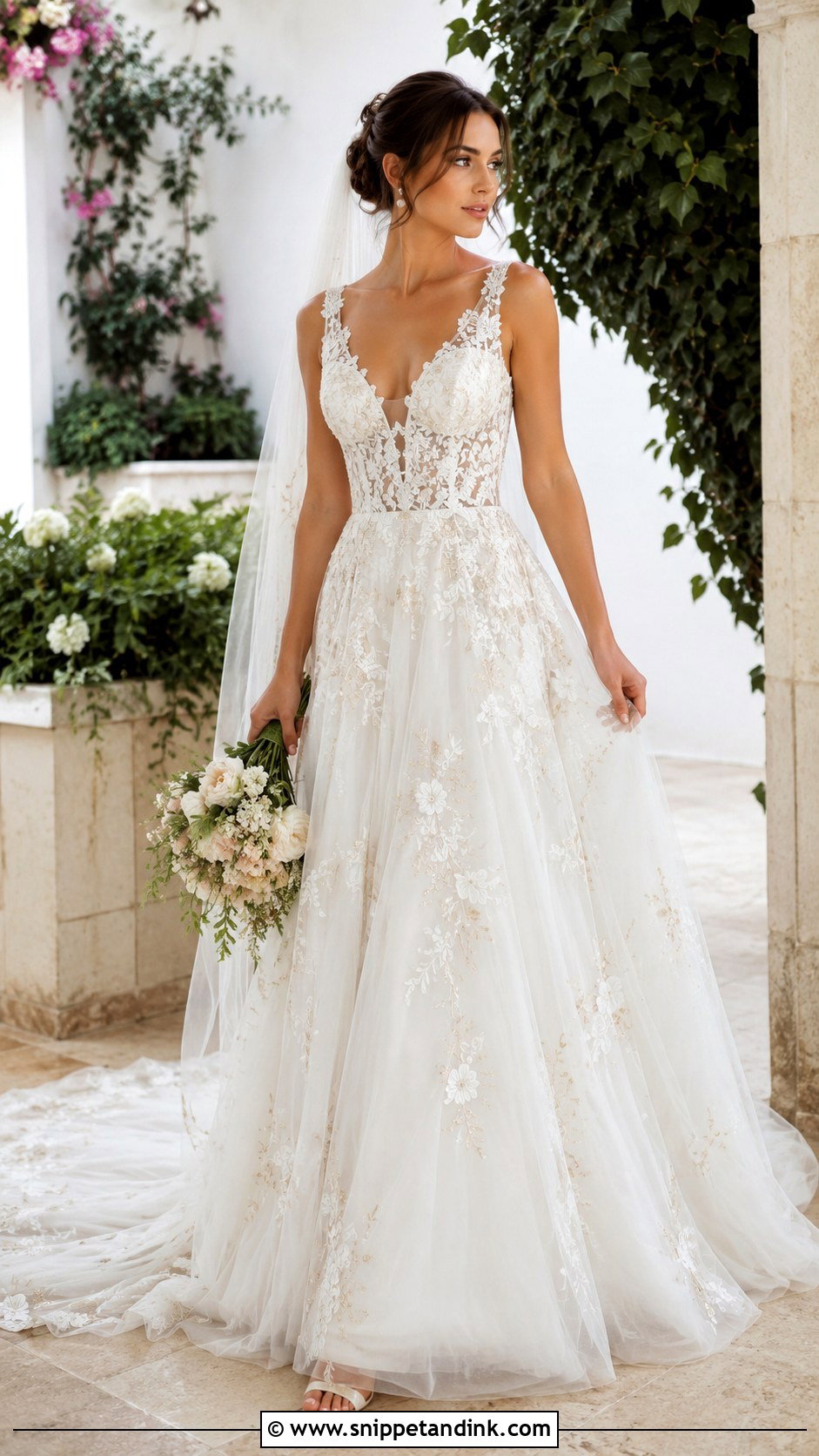 Spanish Embroidered Wedding Dress - Snippet and Ink - 25 Spanish Style Wedding Dress Ideas