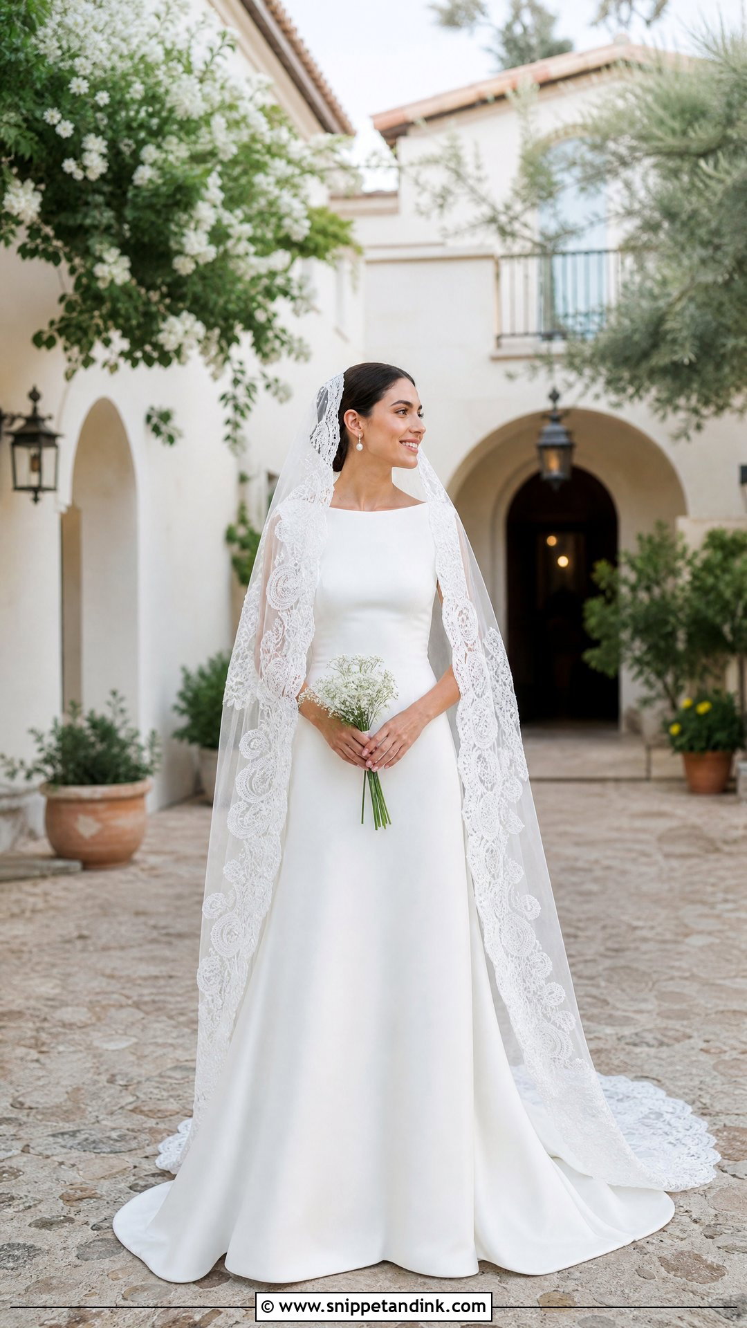 Spanish Mantilla Veil Wedding Dress - Snippet and Ink - 20 Spanish Wedding Dress Spain Ideas