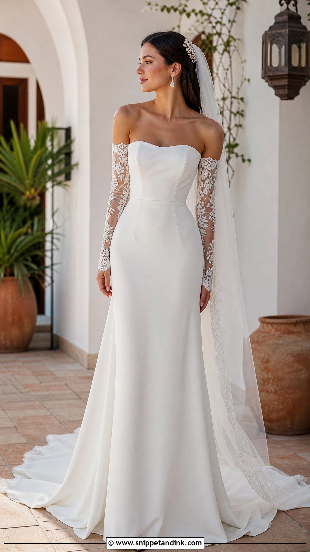 Spanish Wedding Dress With Detachable Sleeves - Snippet and Ink - 20 Spanish Wedding Dress Spain Ideas