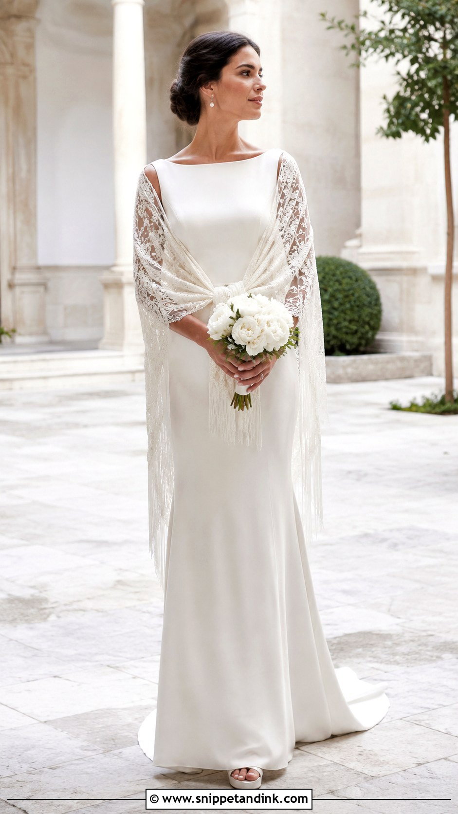 Spanish Wedding Dress With Shawl - Snippet and Ink - 25 Spanish Style Wedding Dress Ideas