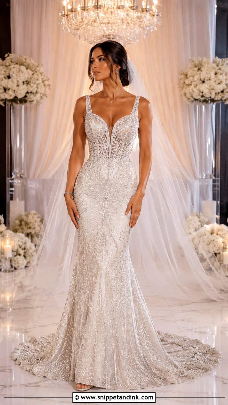 Sparkle Beaded Wedding Dress - Snippet and Ink - 25 Sparkle Wedding Dress Ideas