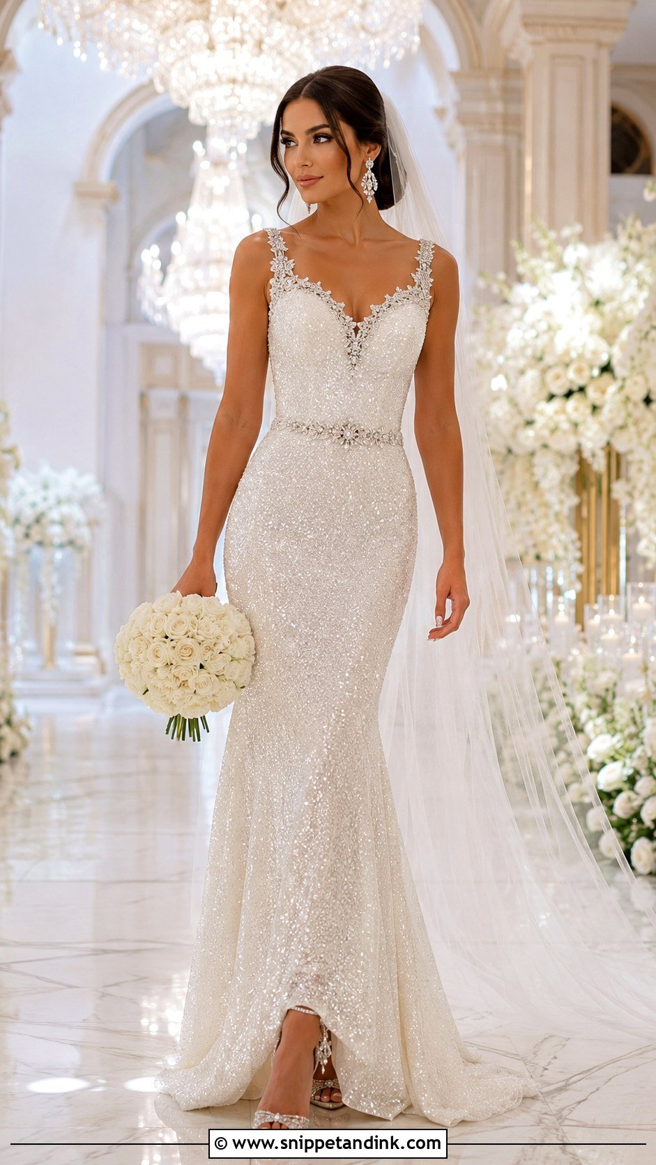Sparkle Crystal Wedding Dress - Snippet and Ink - 25 Sparkle Wedding Dress Ideas
