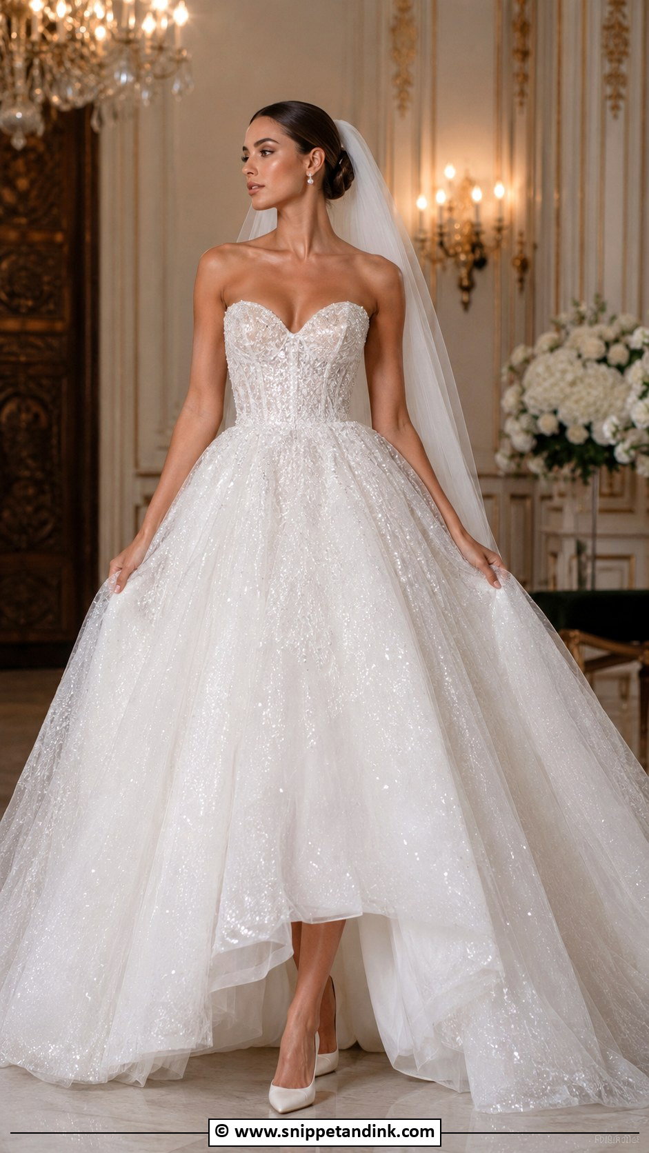 Sparkle Fairytale Wedding Dress - Snippet and Ink - 30 Fairytale Wedding Dress Ideas