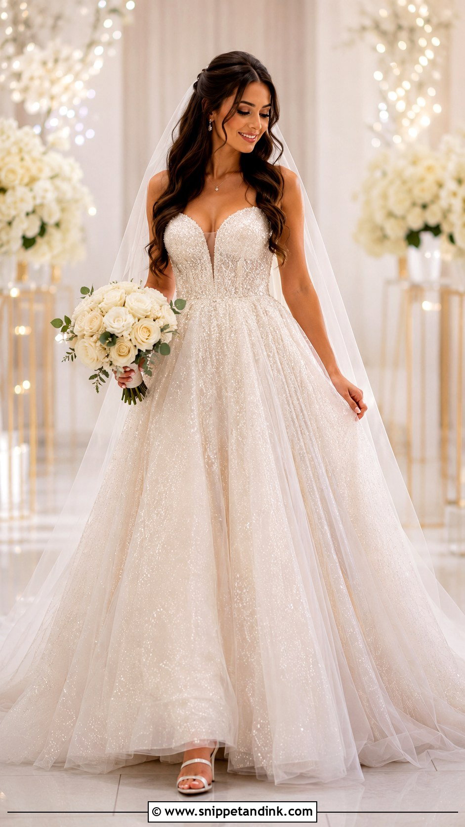 Sparkle Glitter Wedding Dress - Snippet and Ink - 25 Sparkle Wedding Dress Ideas