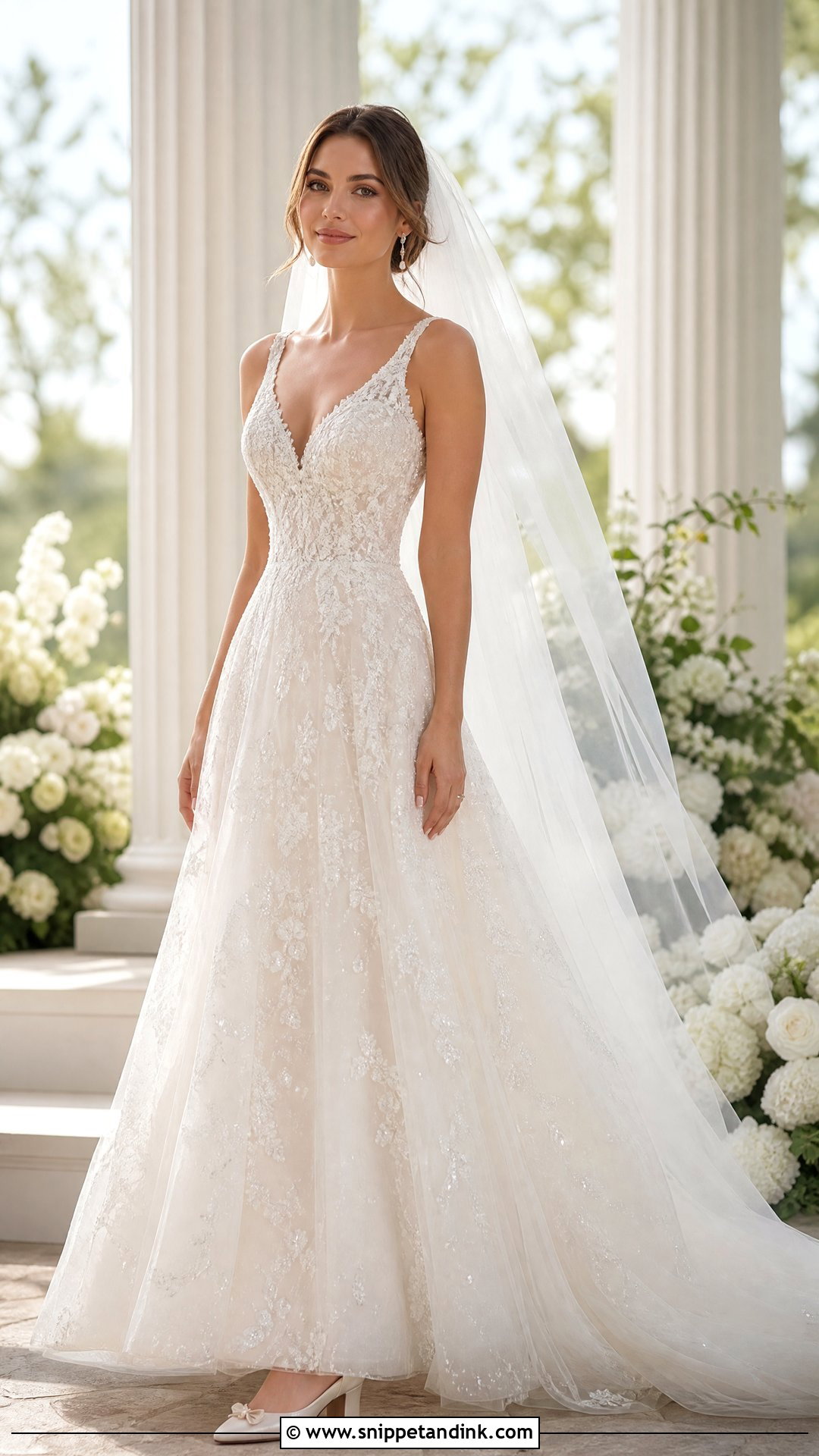 Sparkle Lace Wedding Dress - Snippet and Ink - 20 Sparkle Wedding Dresses