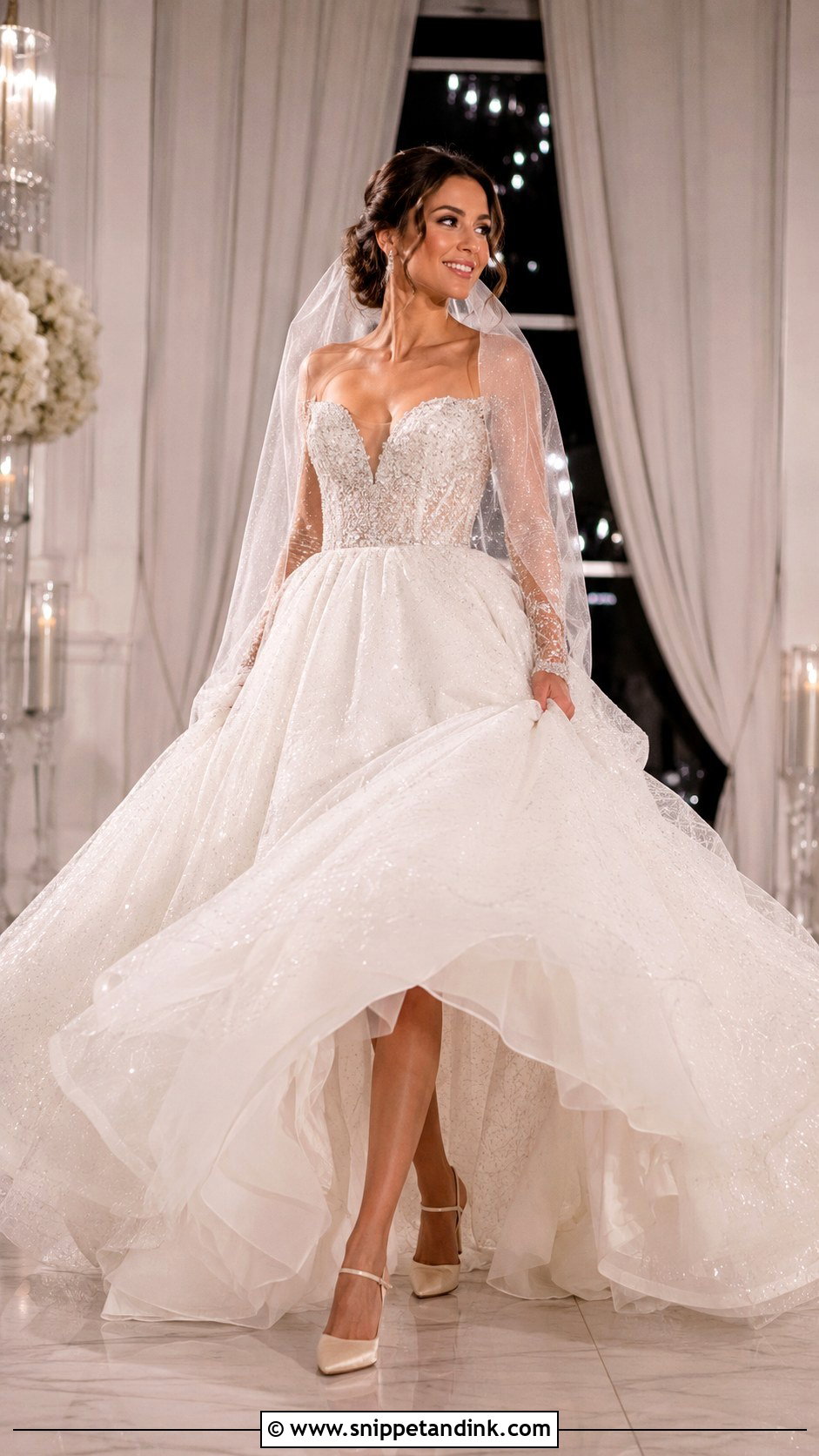 Sparkle Princess Wedding Dress - Snippet and Ink - 25 Dream Princesses Wedding Dresses