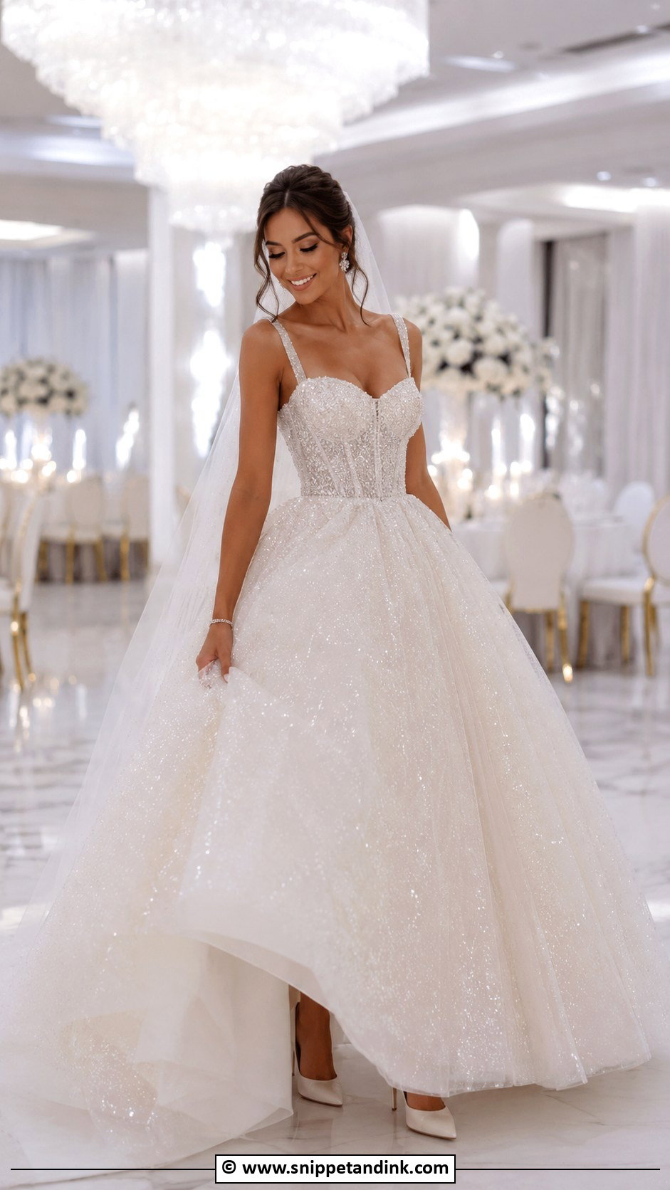 Sparkle Princess Wedding Dress - Snippet and Ink - 35 Princess Wedding Dresses