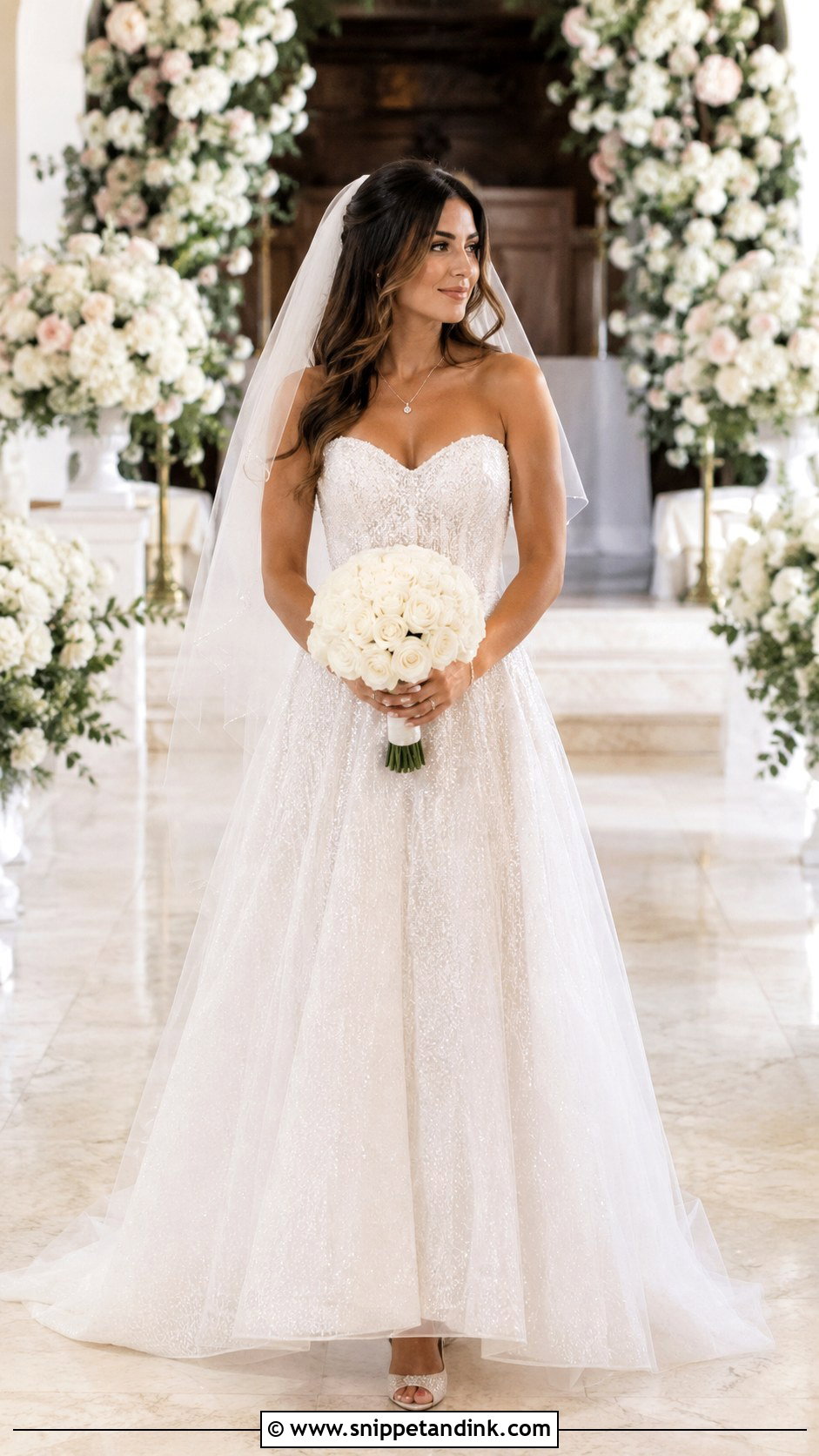 Sparkle Sweetheart Wedding Dress - Snippet and Ink - 25 Sparkle Wedding Dress Ideas
