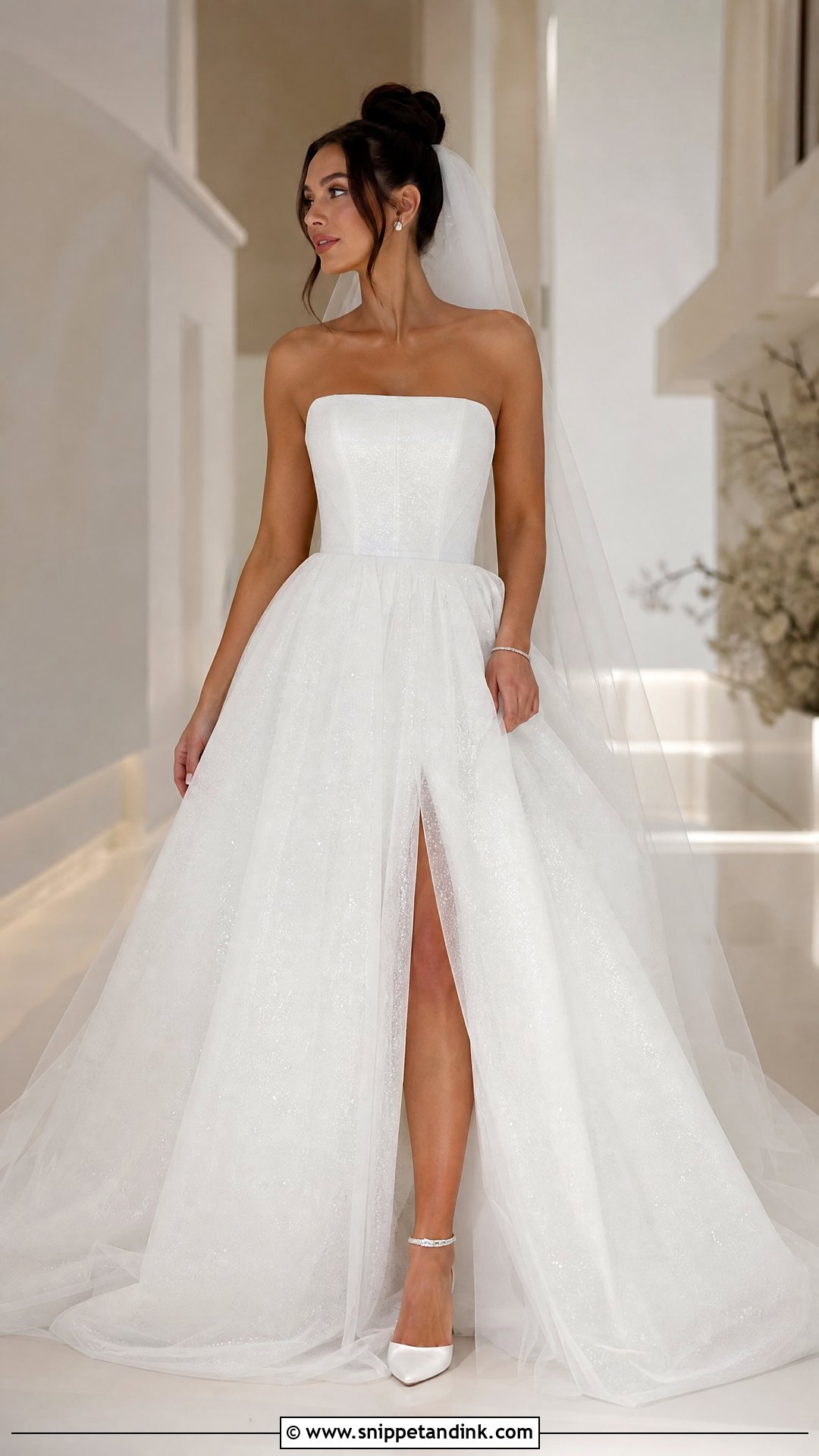 Sparkle Tulle Ball Gown Wedding Dress - Snippet and Ink - 20 Tulle Ball Gown Wedding Dress Ideas