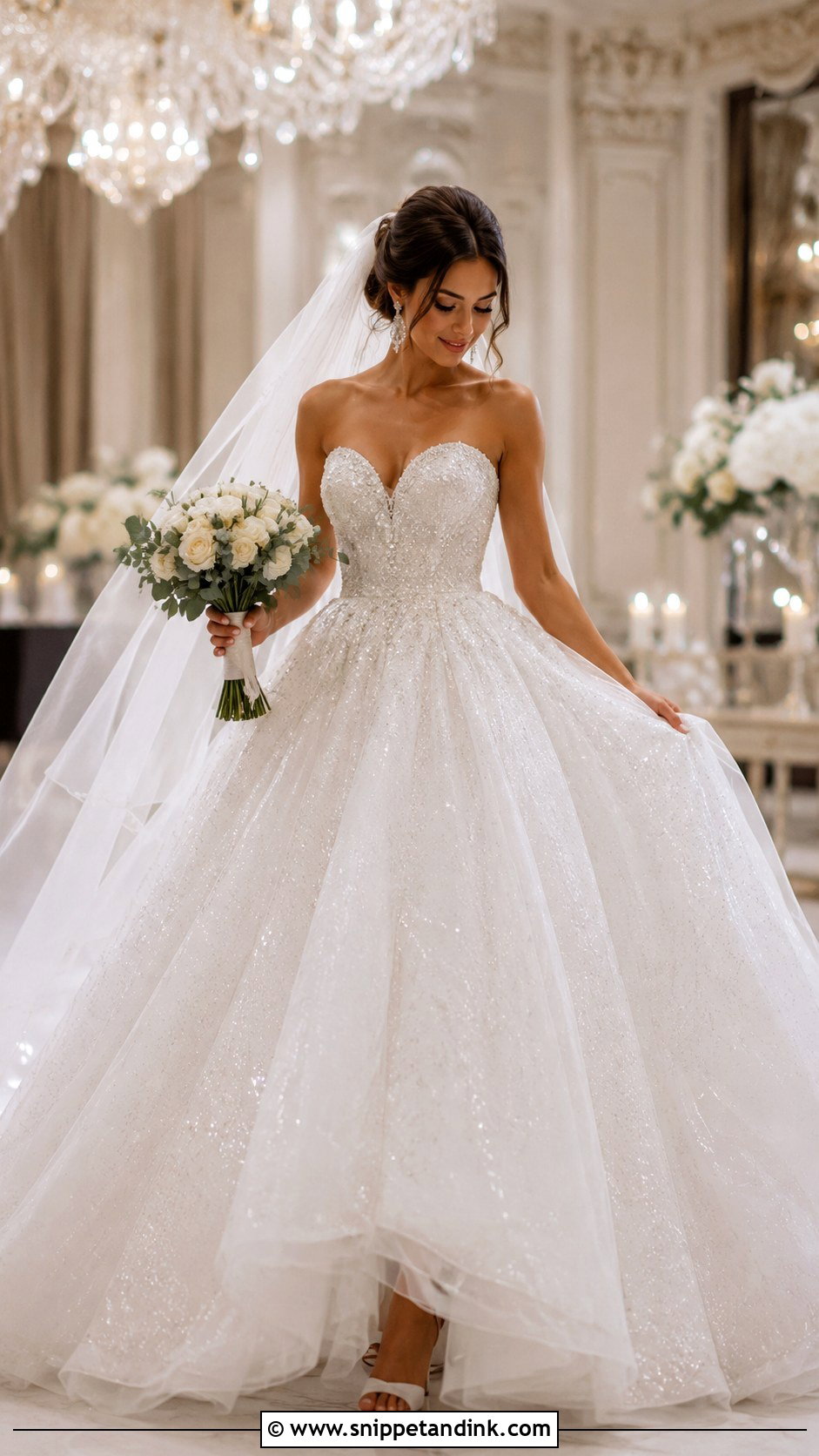Sparkle Tulle Princess Ball Gown Wedding Dress - Snippet and Ink - 25 Princess Wedding Dresses Ball Gown