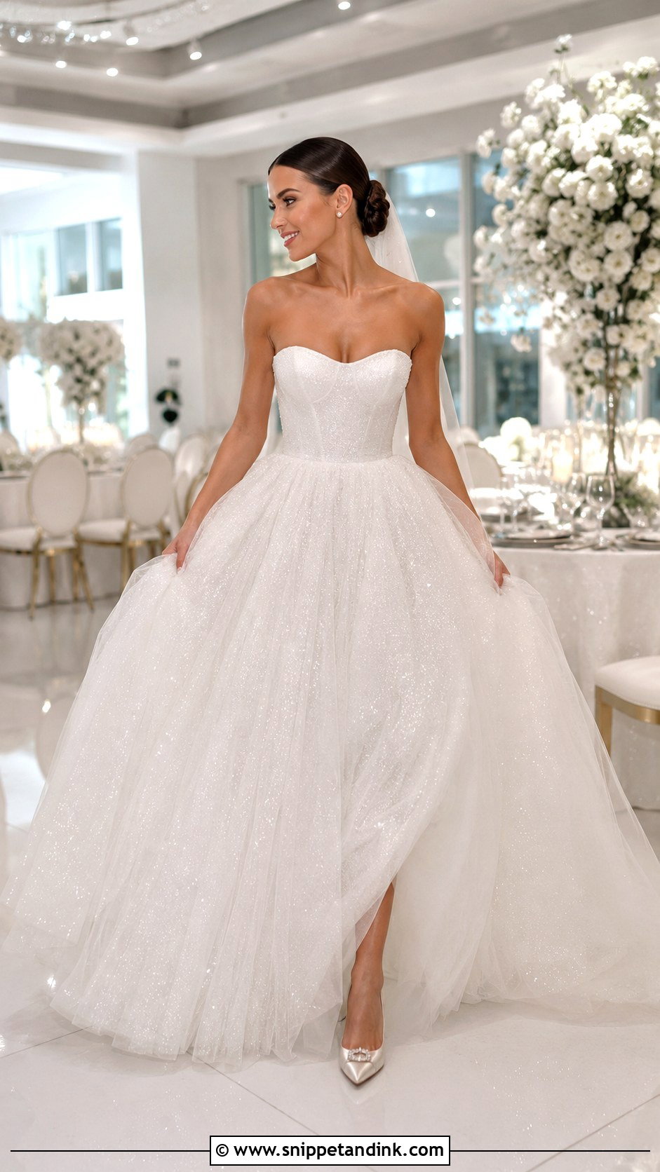 Sparkle Tulle Princess Bridal Gown - Snippet and Ink - 20 Princess Bridal Gown Ideas
